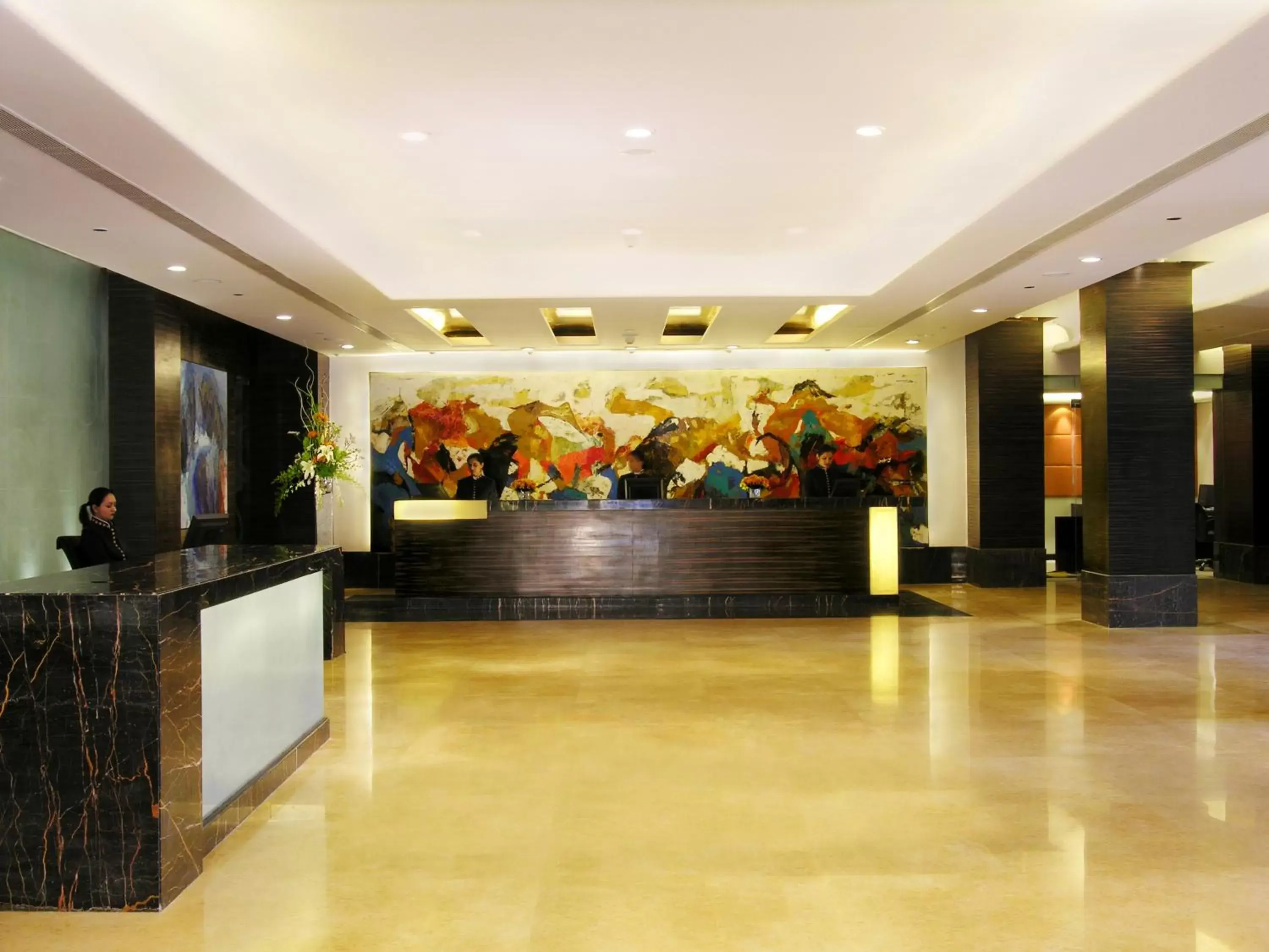 Lobby or reception in Taj Chandigarh Lobby or reception in Taj Chandigarh