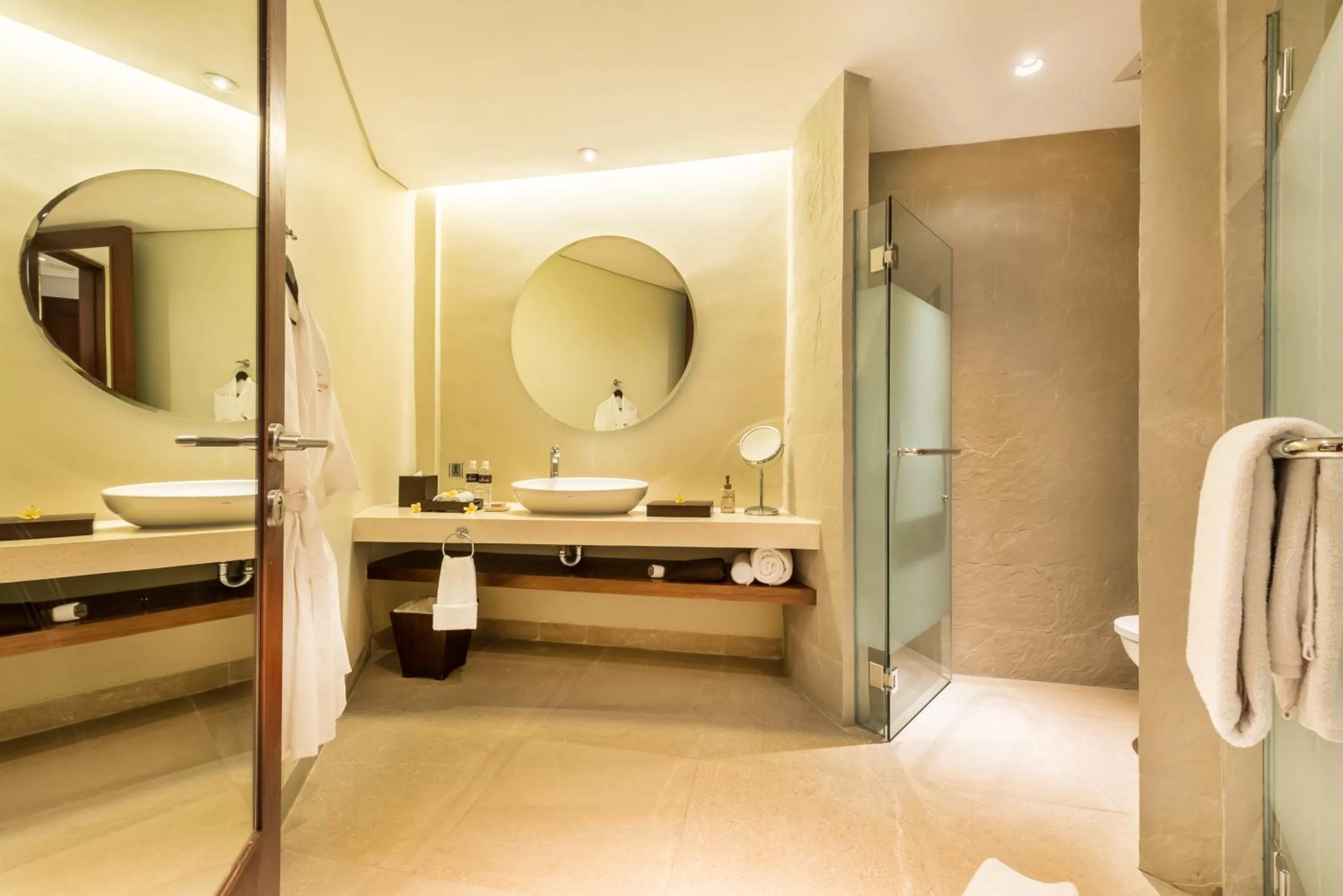 Bathroom in tanadewa Resort Ubud Bali by Cross Collection