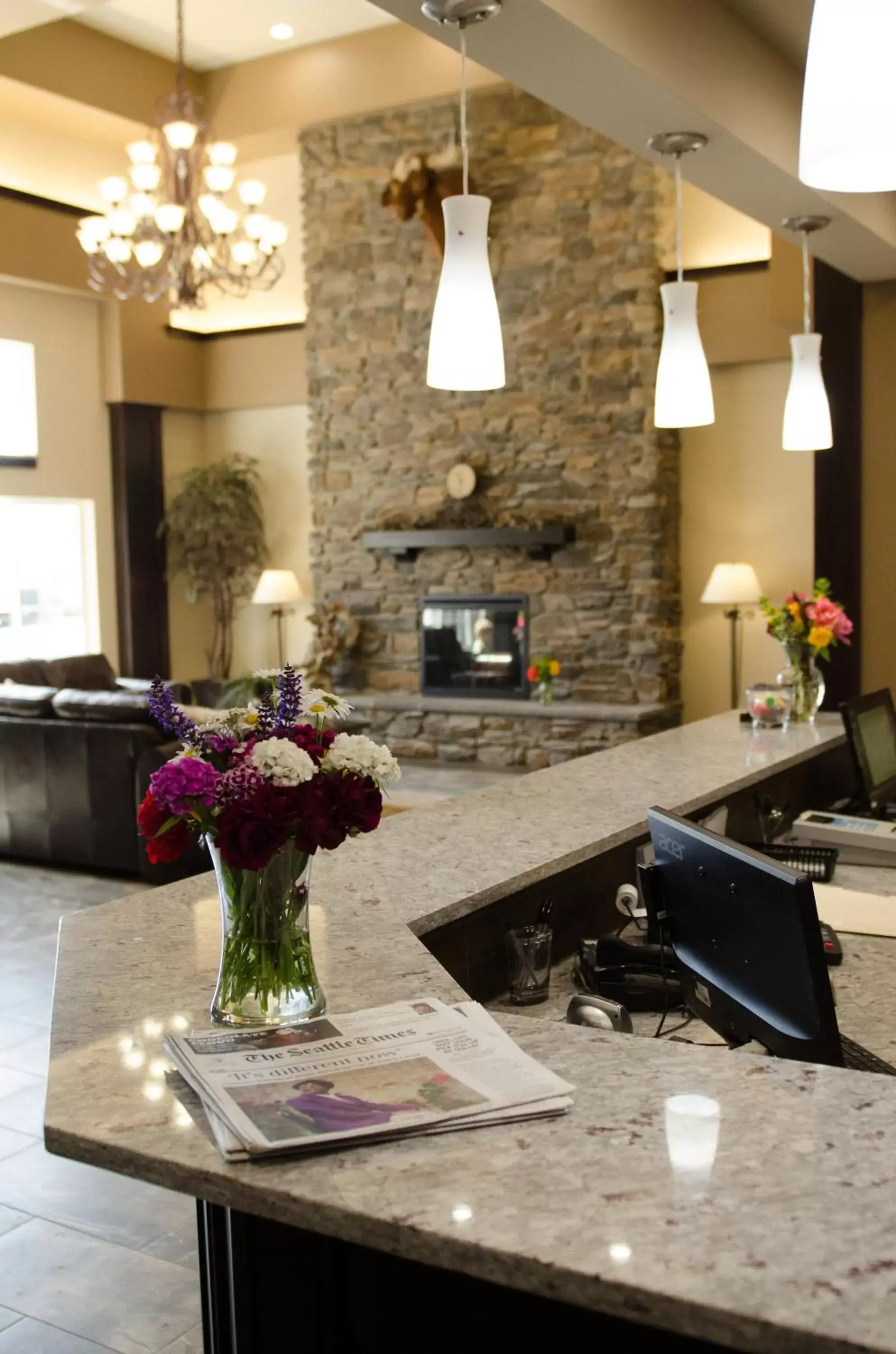 Lobby or reception in Inn at Moses Lake Lobby or reception in Inn at Moses Lake