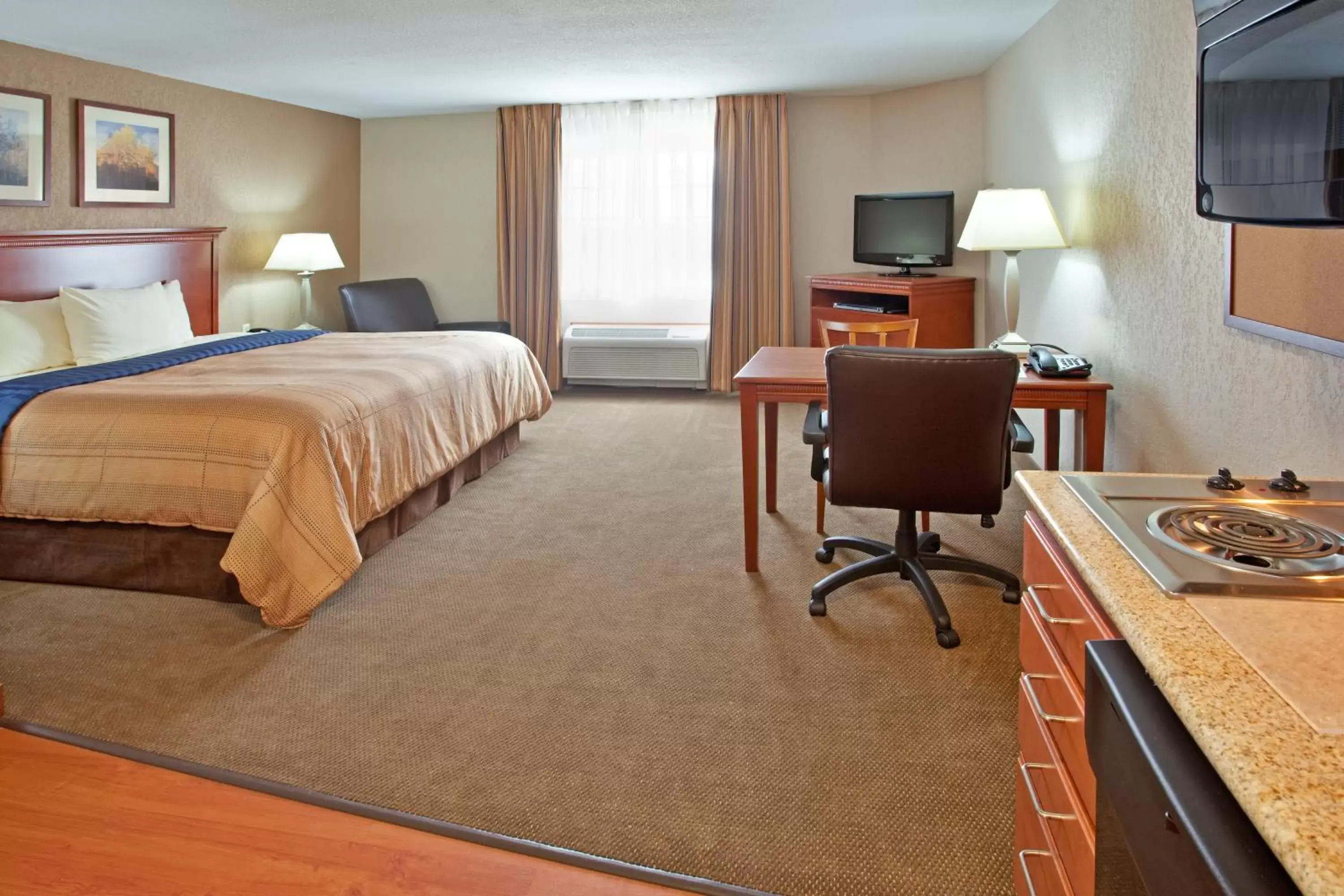 Photo of the whole room in Candlewood Suites Elgin – Northwest Chicago, an IHG Hotel