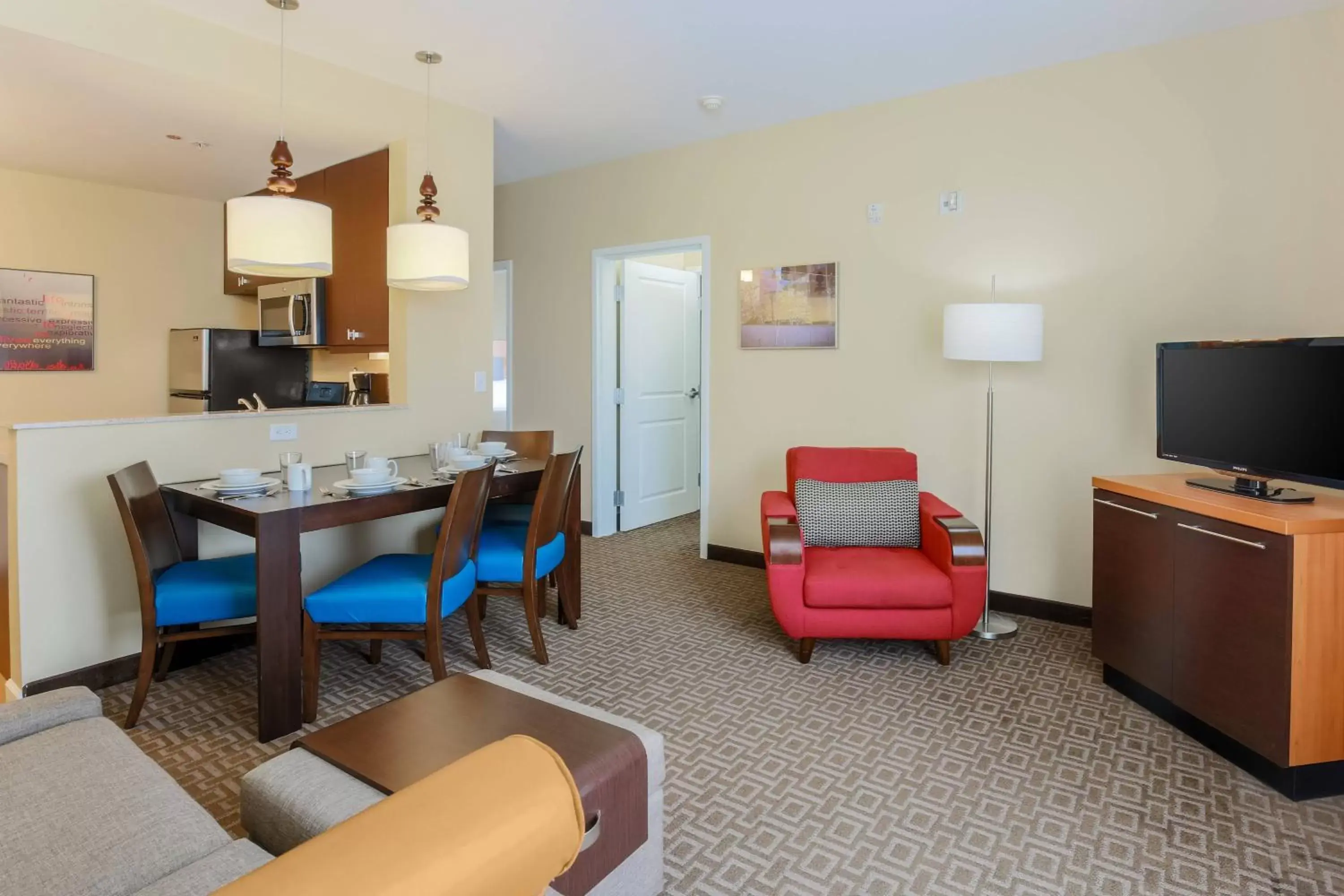 Bedroom, Seating Area in TownePlace Suites by Marriott Cheyenne Southwest/Downtown Area