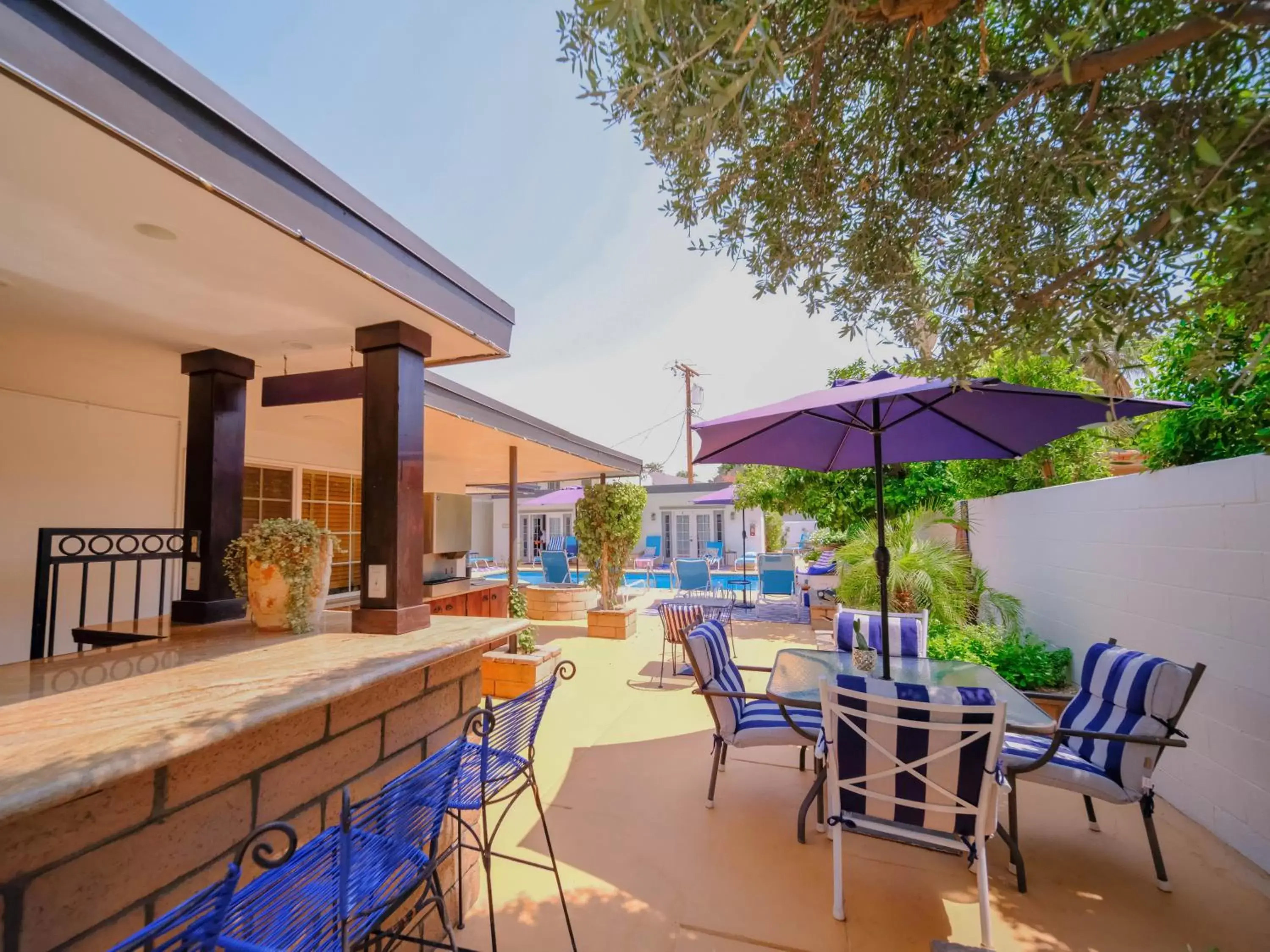 Patio, Swimming Pool in Old Ranch Inn - Adults Only 21 & Up