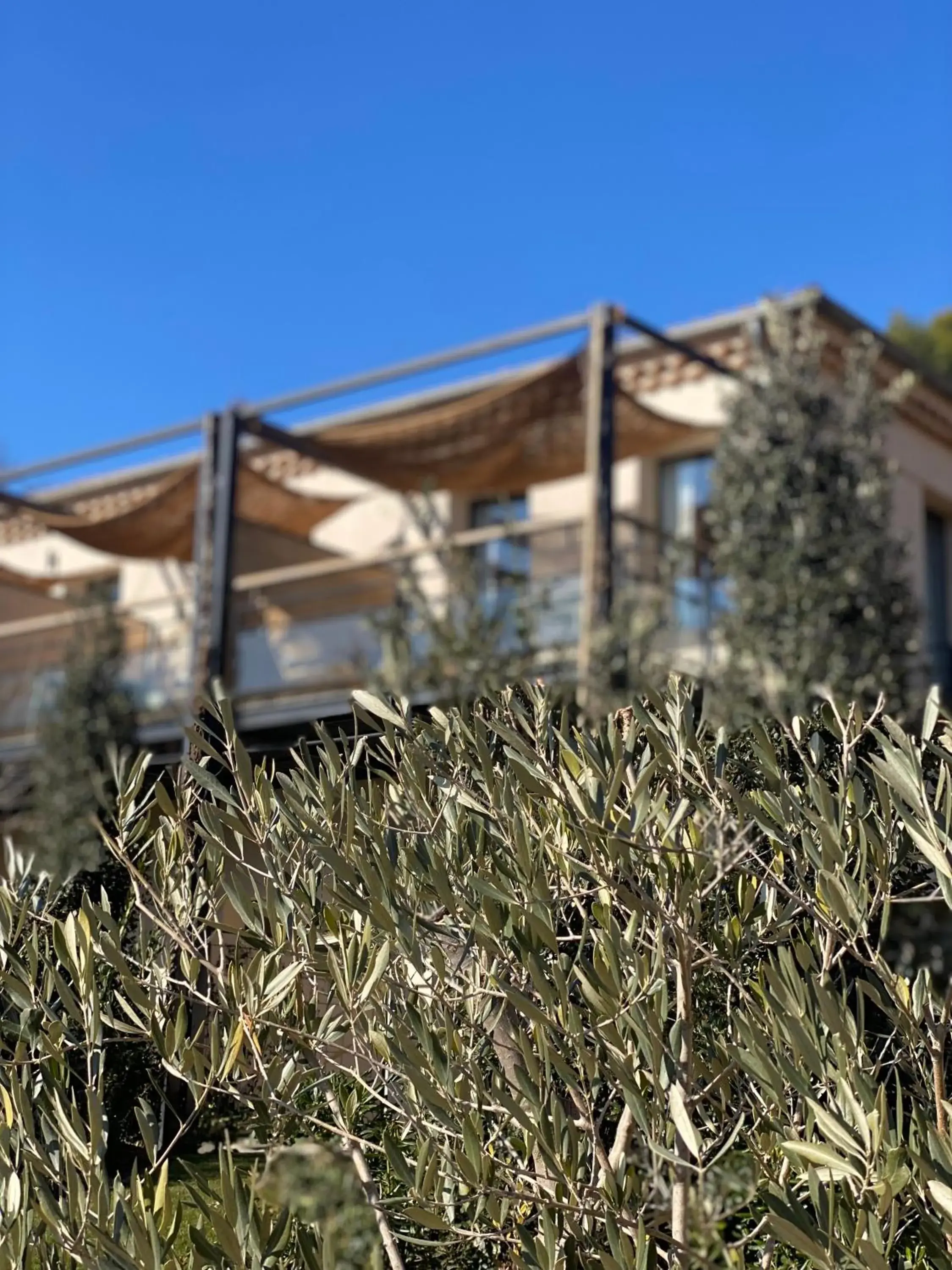 Balcony/Terrace, Property Building in Les Lodges Sainte-Victoire Hotel & Spa