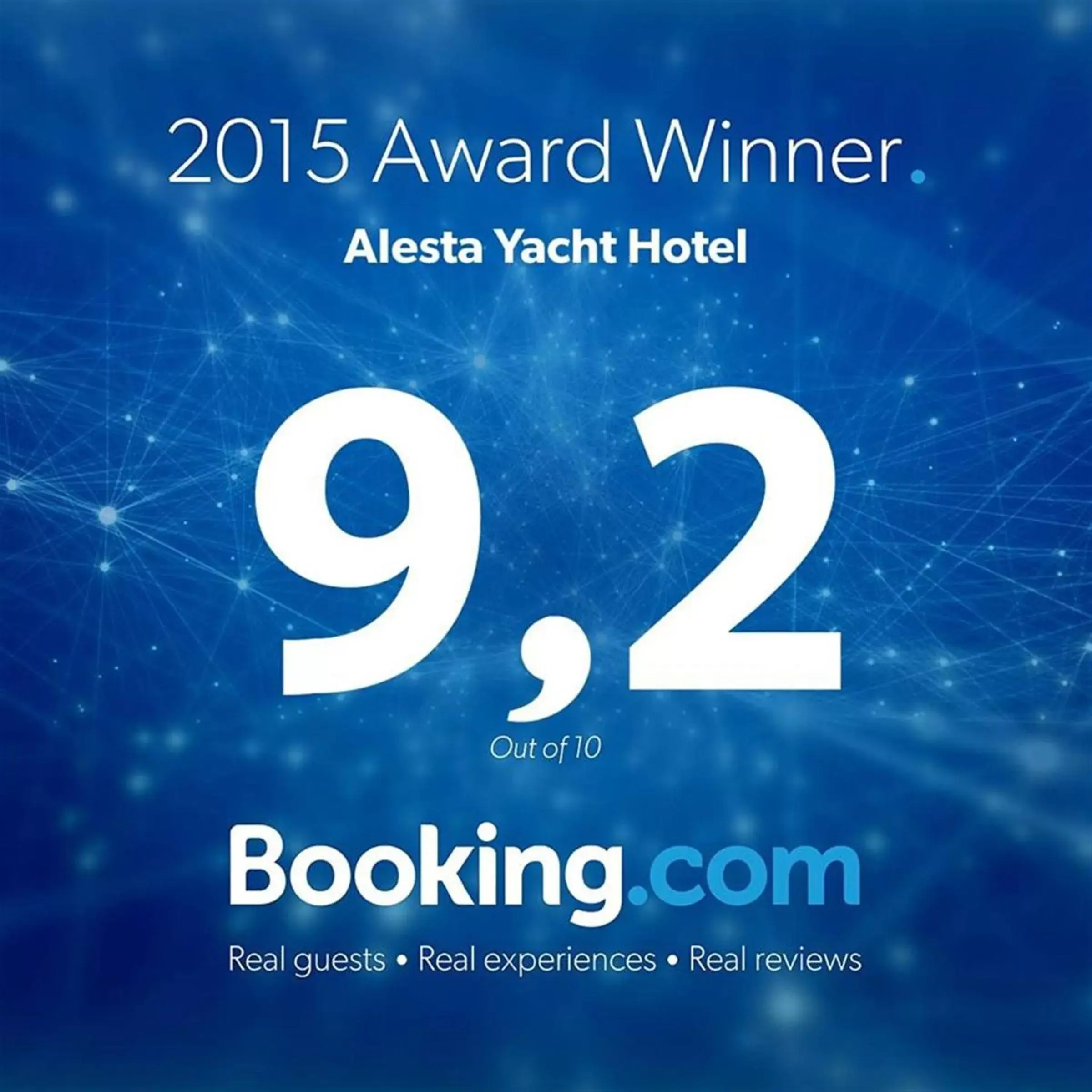 Certificate/Award in Alesta Yacht Hotel
