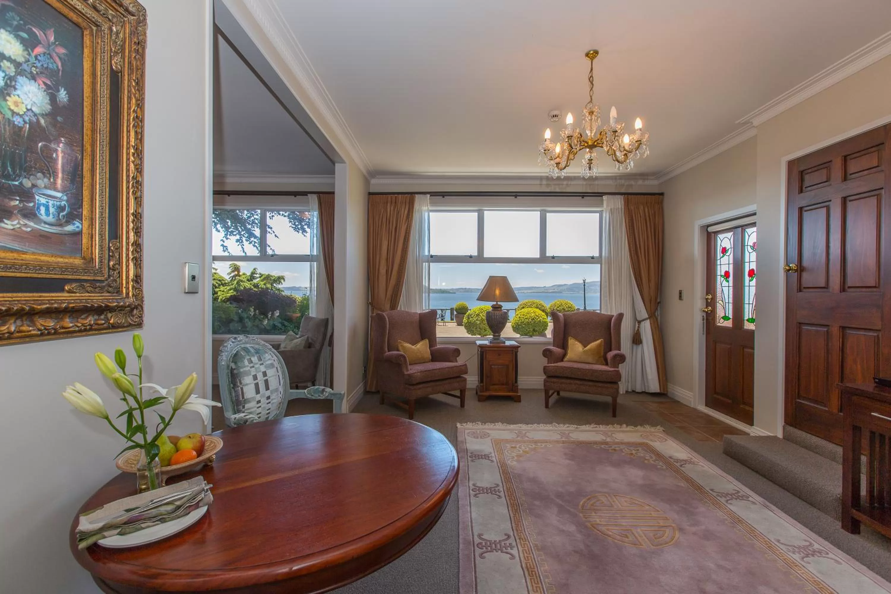 Living room in On The Point - Lake Rotorua