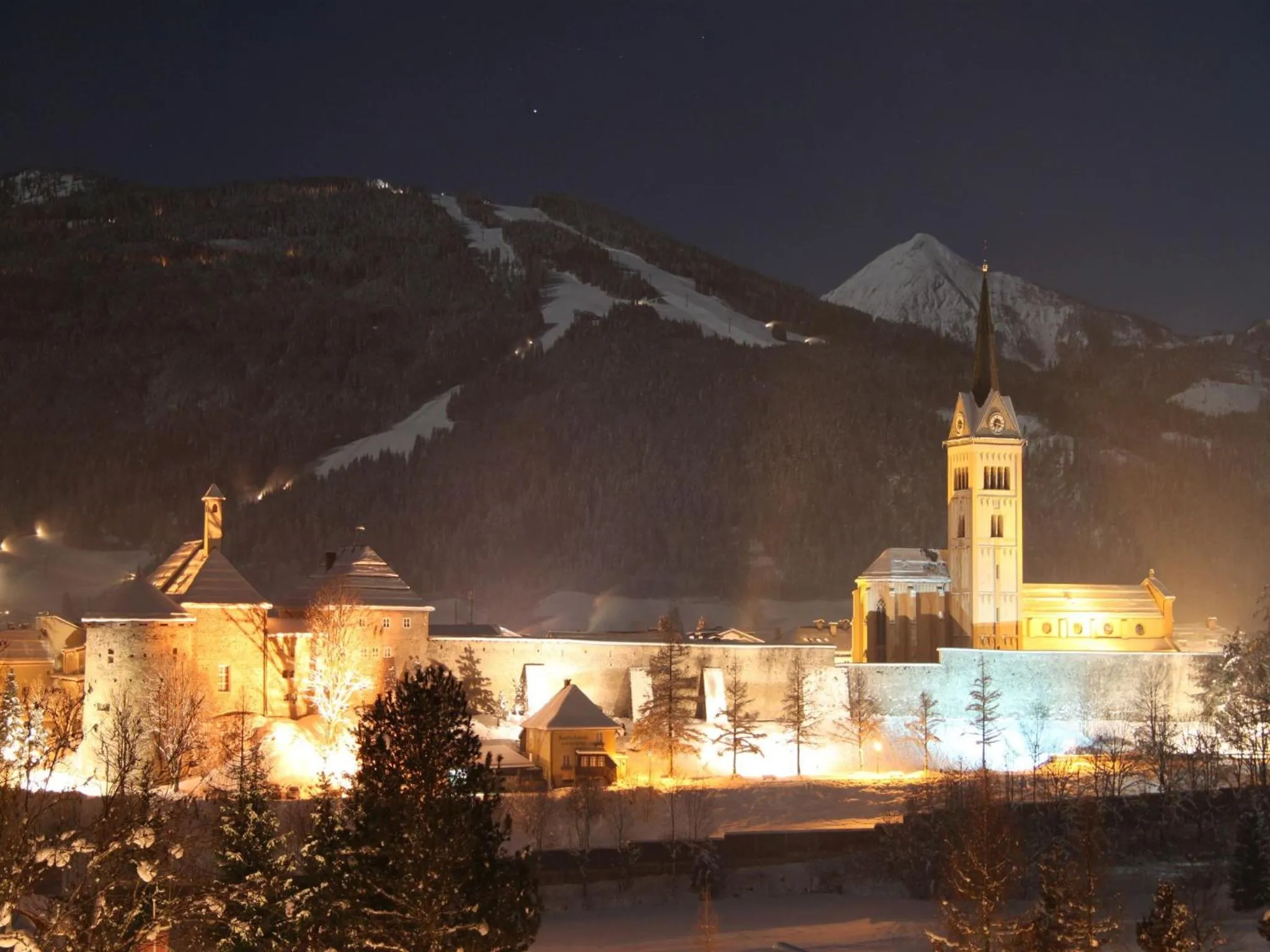 Mountain view in Hotel Stegerbräu