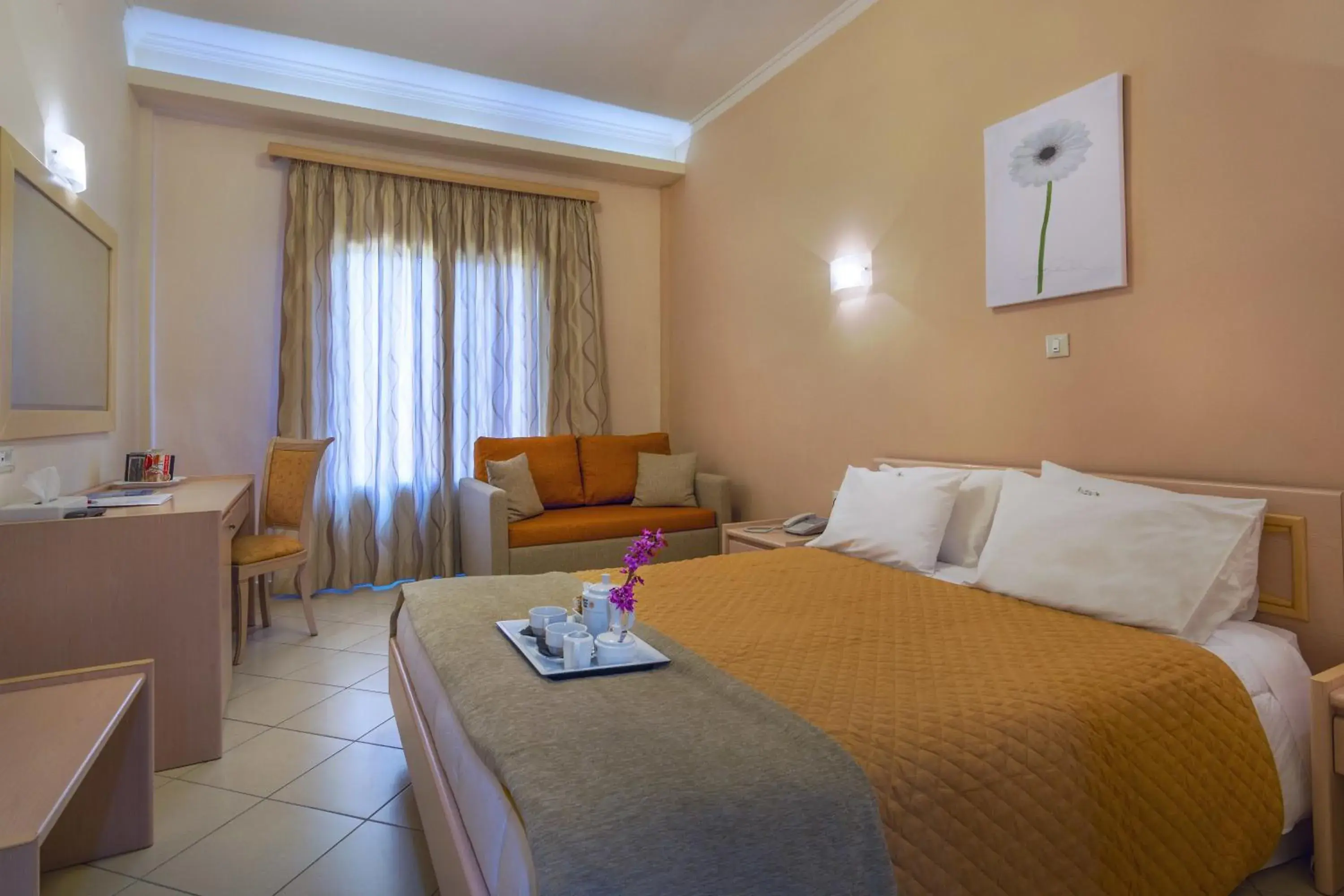 Bedroom in Grecian Castle Chios