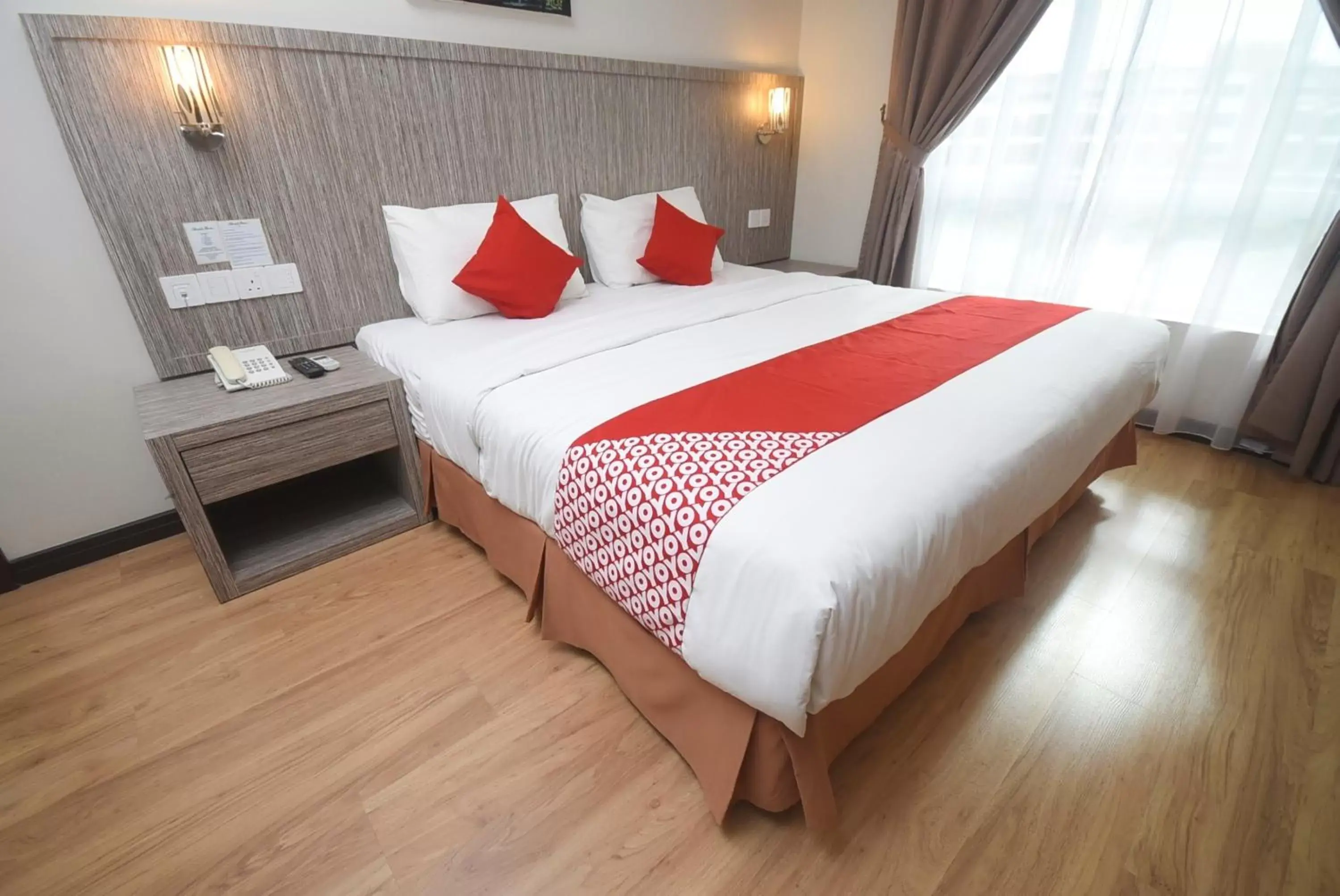 Bedroom, Bed in Super OYO 985 Hotel Nur