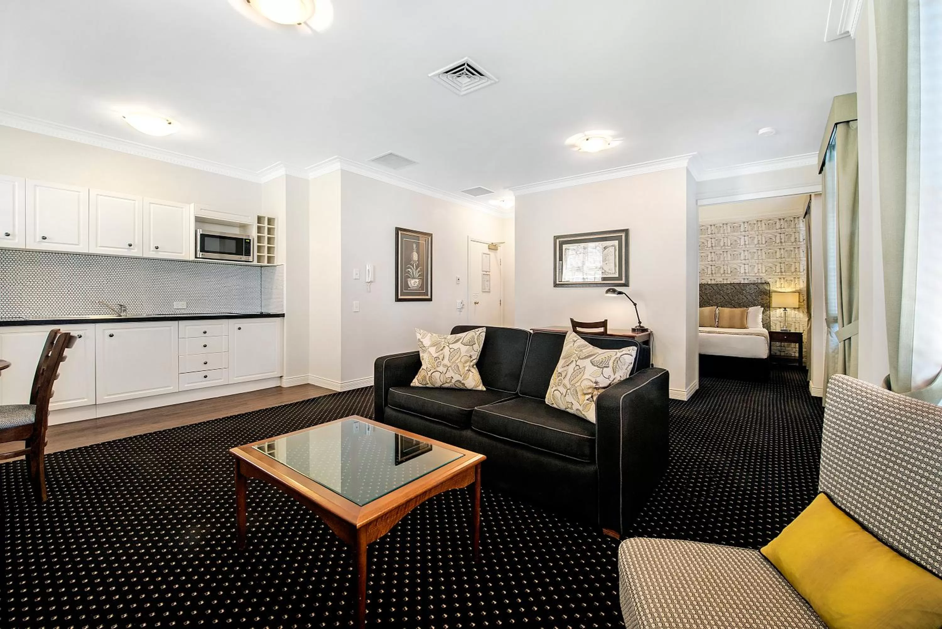 Living room in Rothbury Hotel