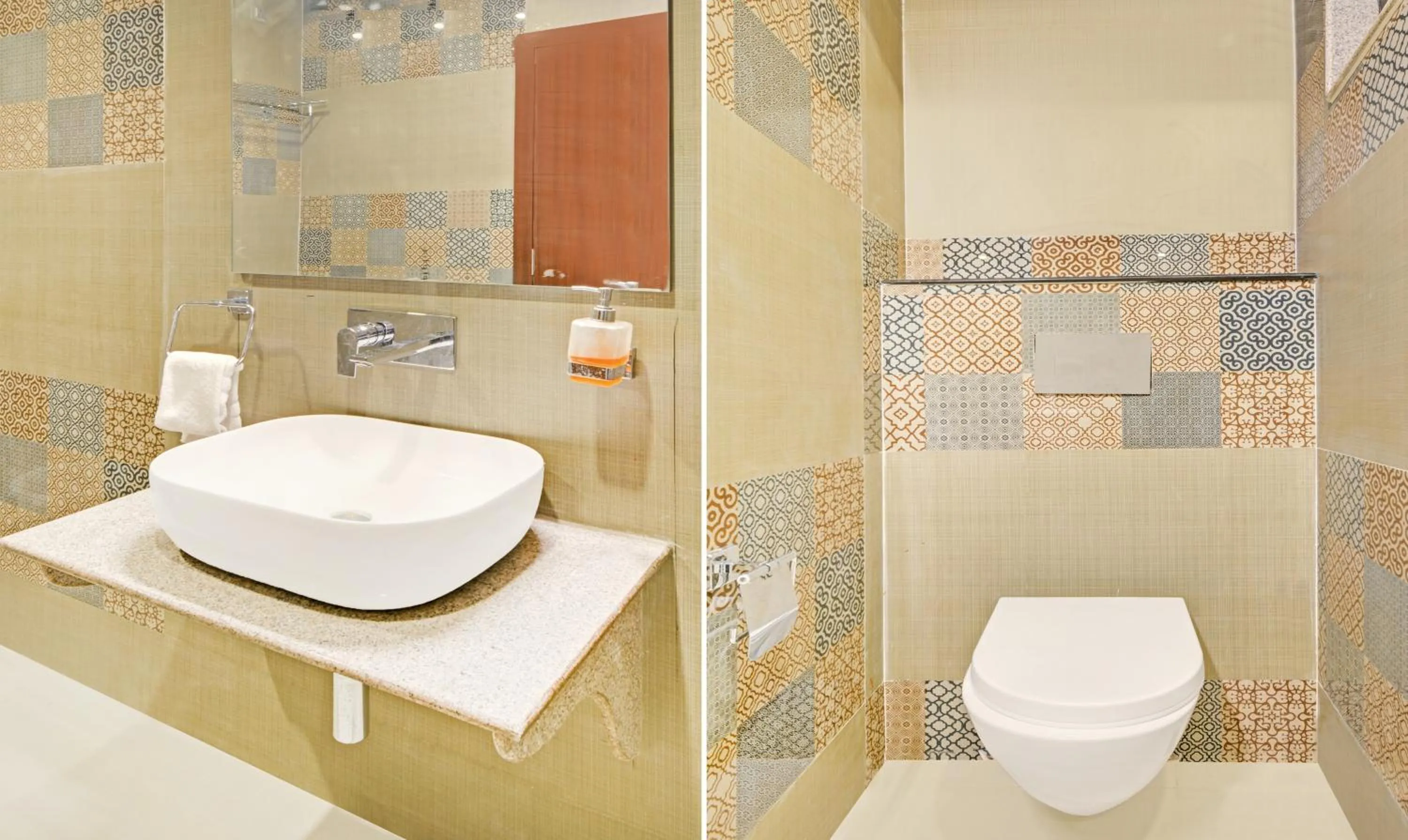 Bathroom in Treebo Paras Raj Near City Palace