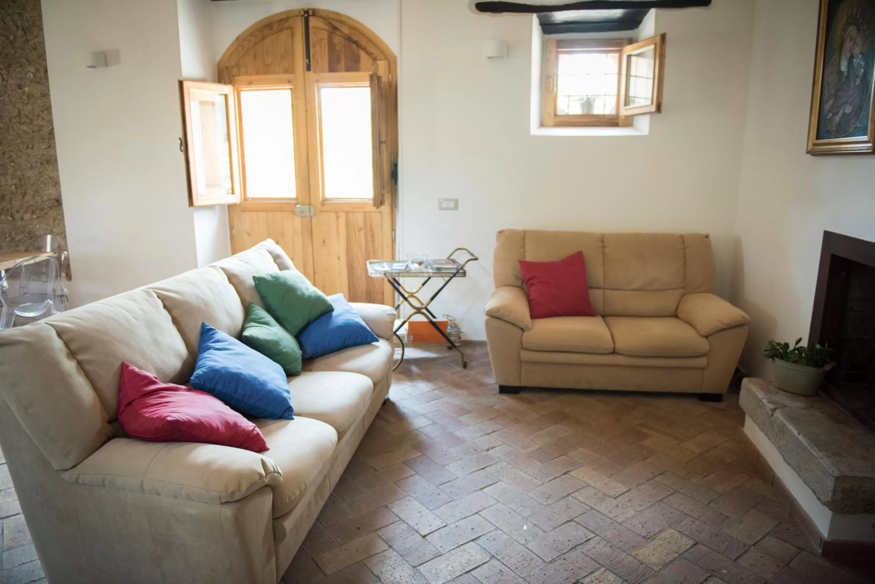 Communal lounge/ TV room, Seating Area in B&B Rifugio tra gli Ulivi