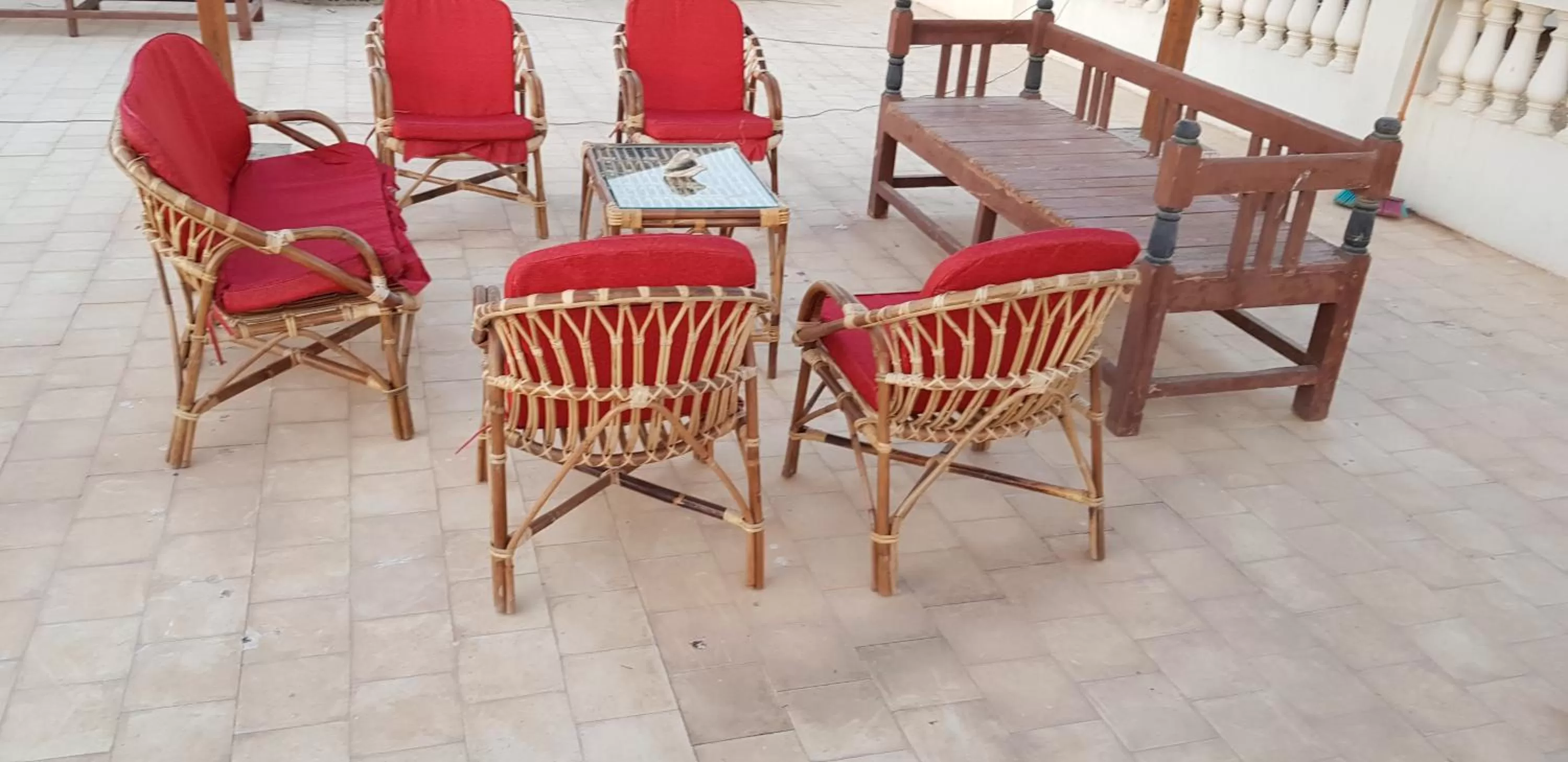 Seating area in Taharka Nubian House