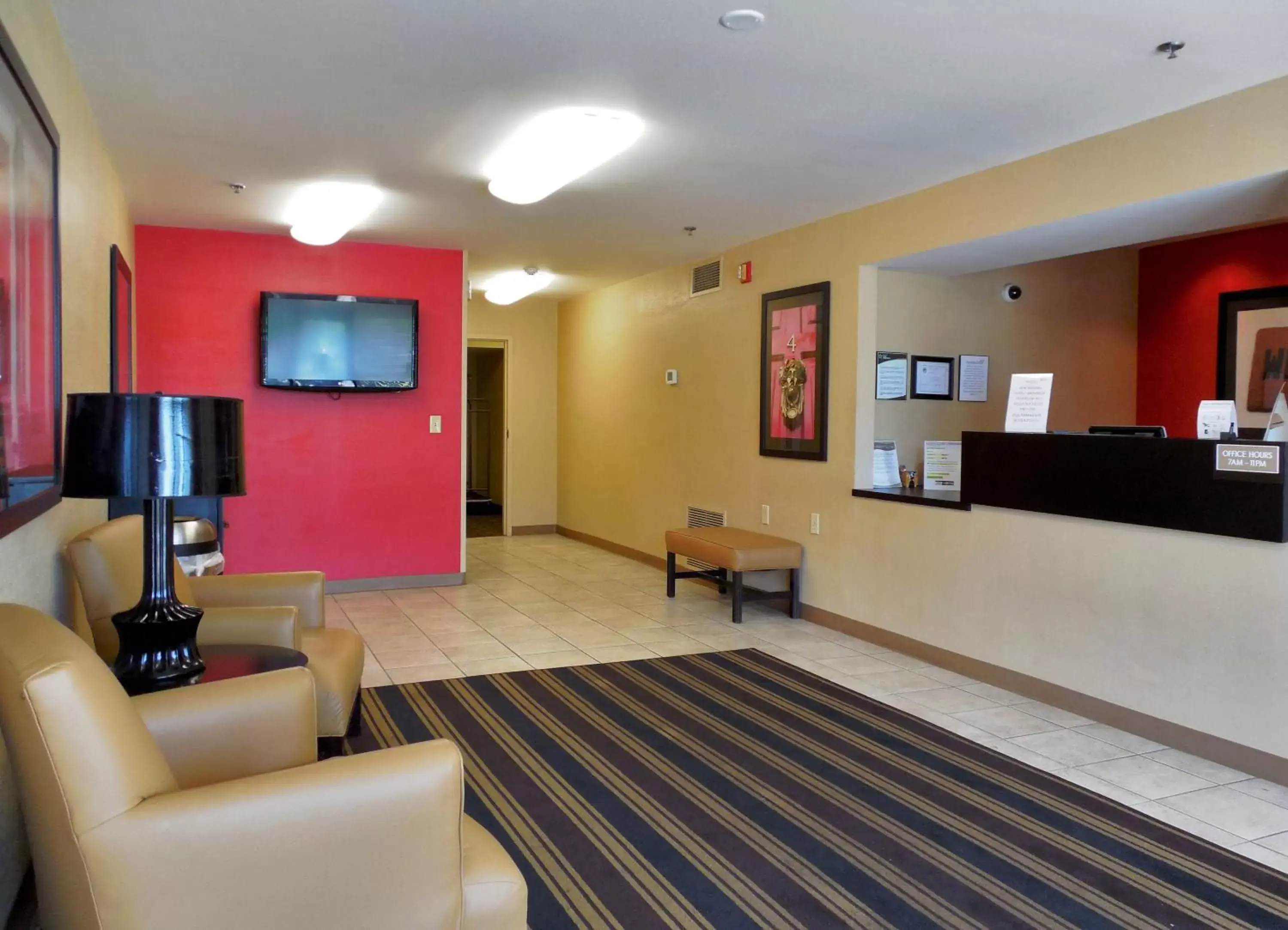 Lobby or reception, Lobby/Reception in Extended Stay America Suites - Evansville - East