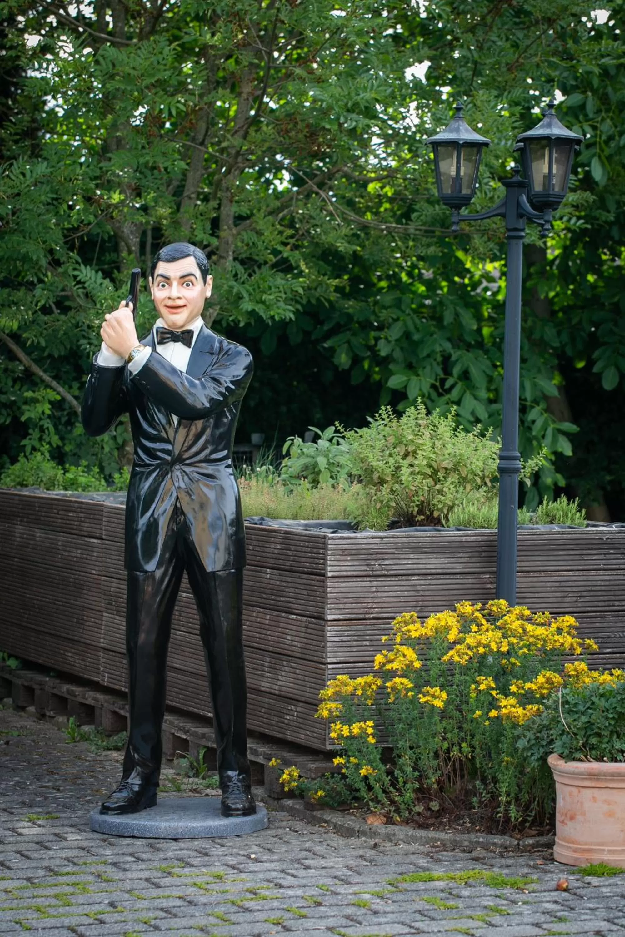 Garden view in The Little Britain Inn Themed Hotel One of a Kind In Europe