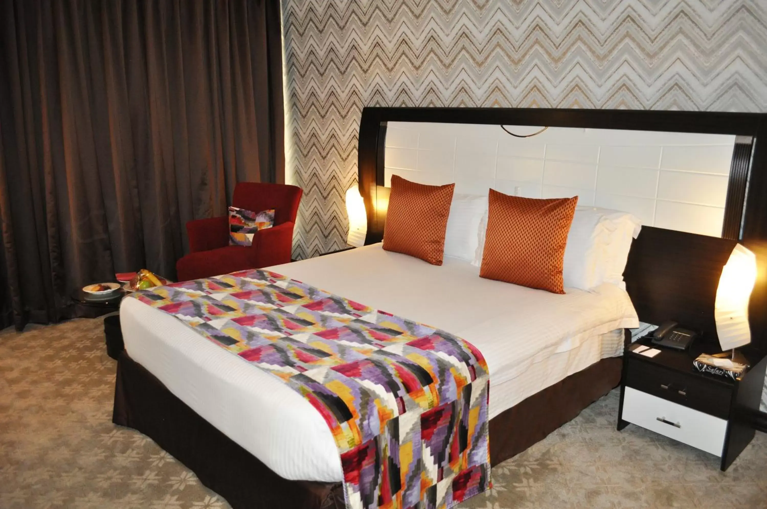 Bed in The Panari Hotel
