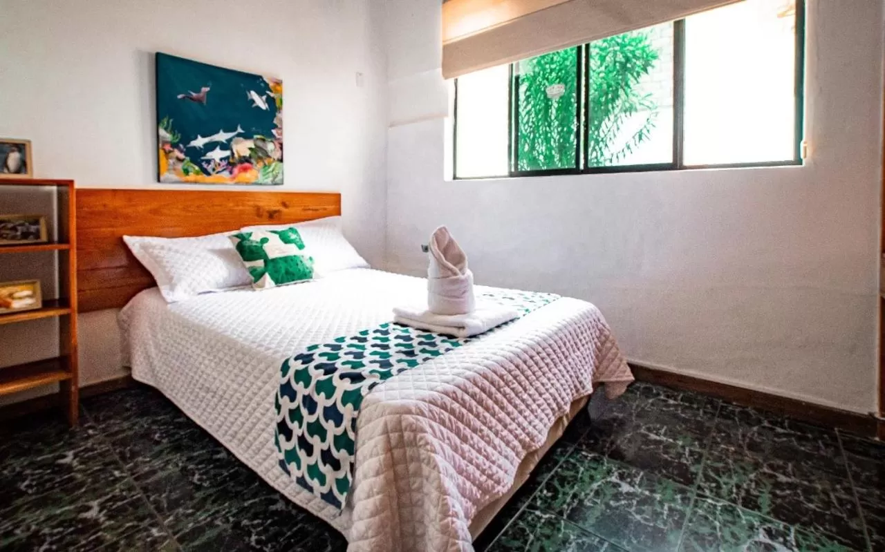 Bed in Hotel Las Ninfas