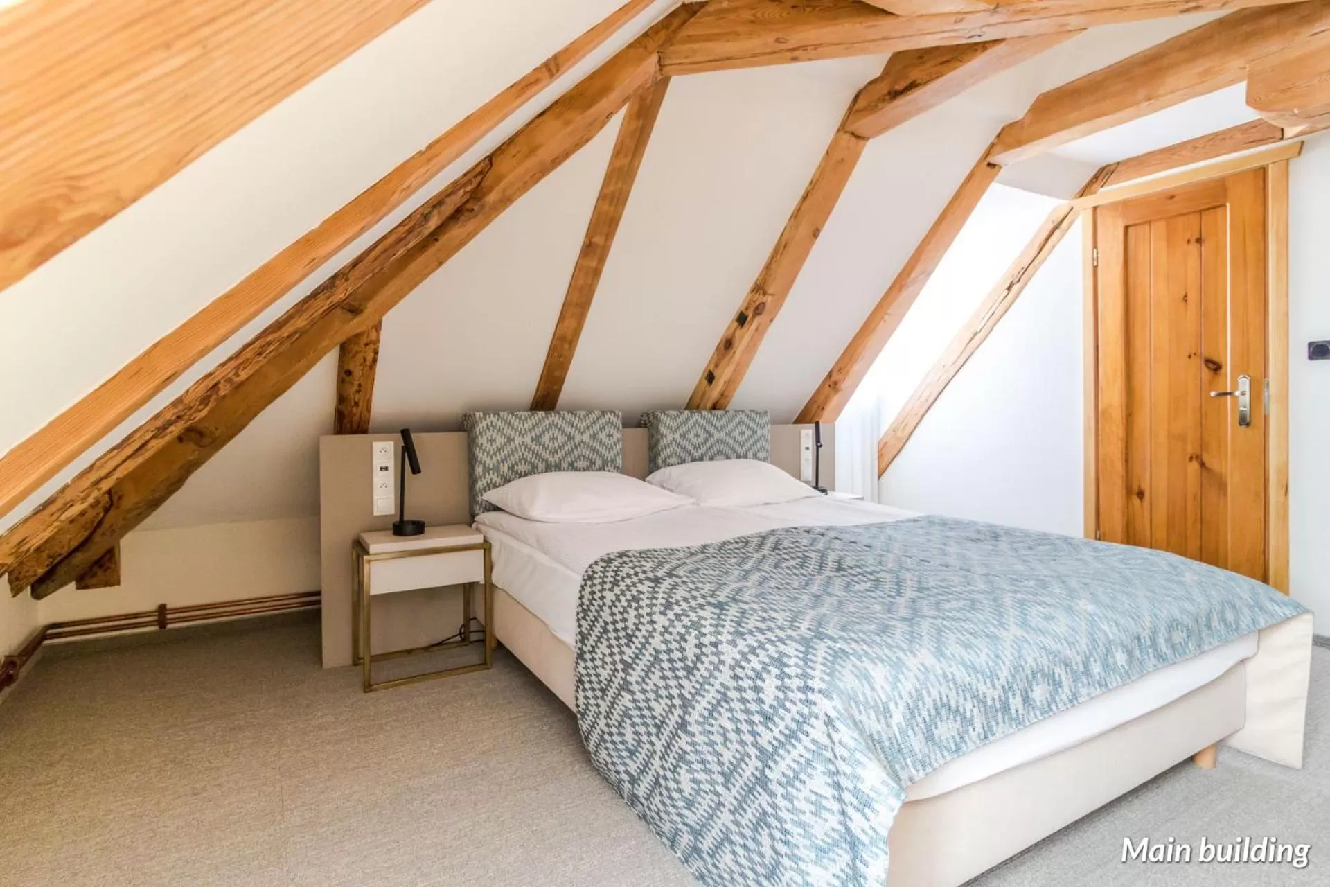 Bed in Hotel Spichrz