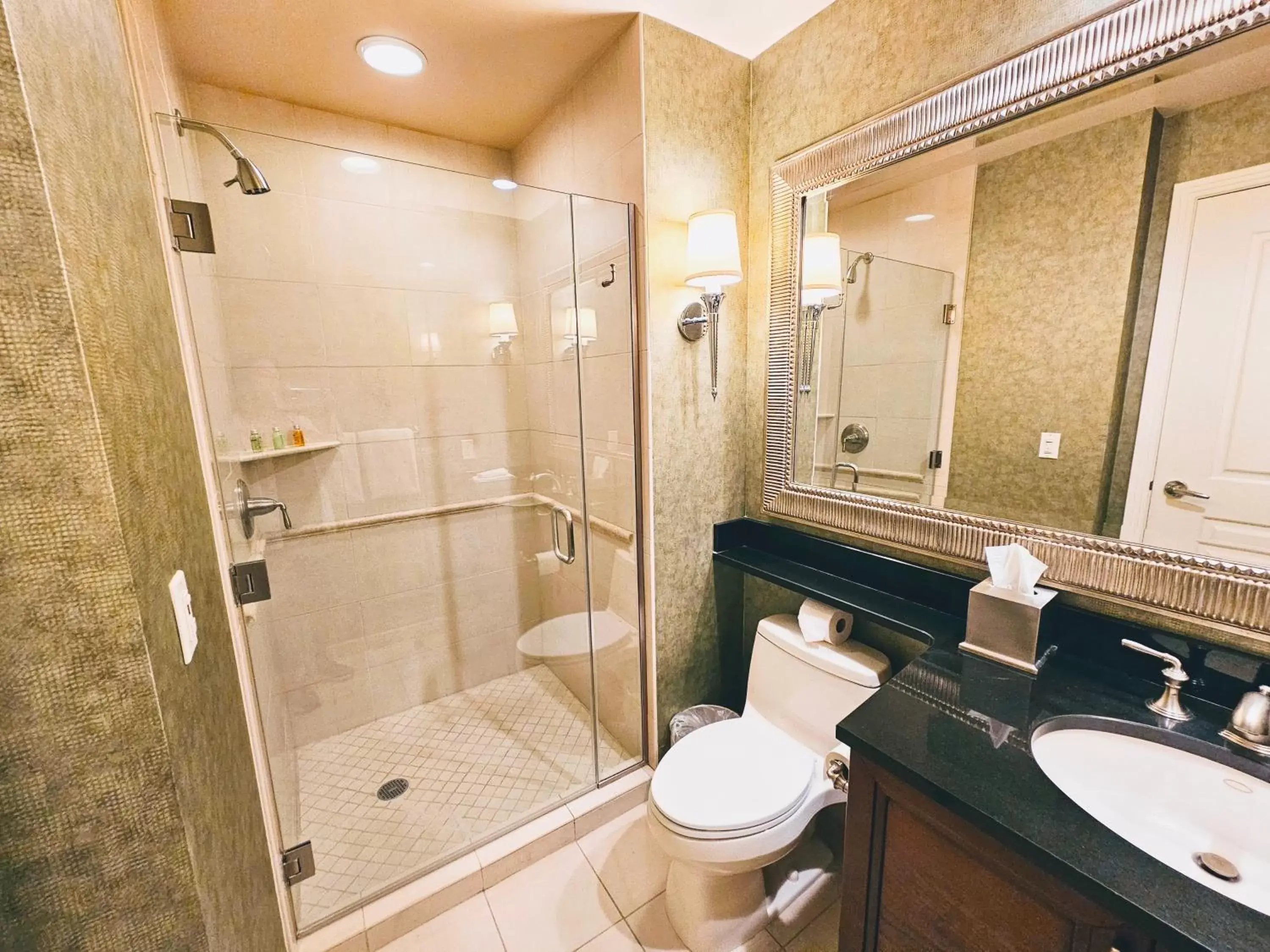 Bathroom in MGM Signature Strip view balcony full kitchen - 1 Br suite 2 full bath - F1 track view