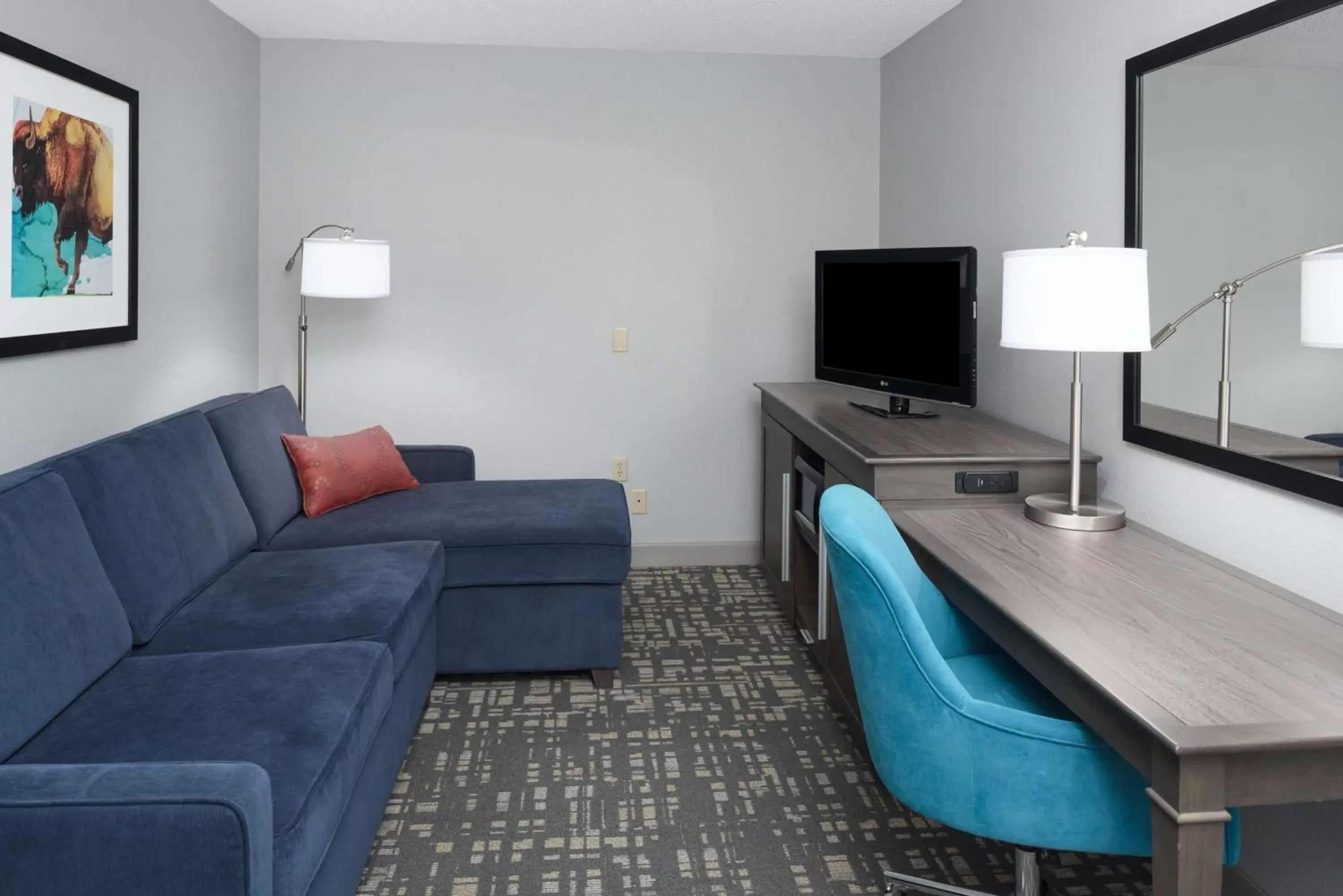 Living room, Seating Area in Hampton Inn North Sioux City