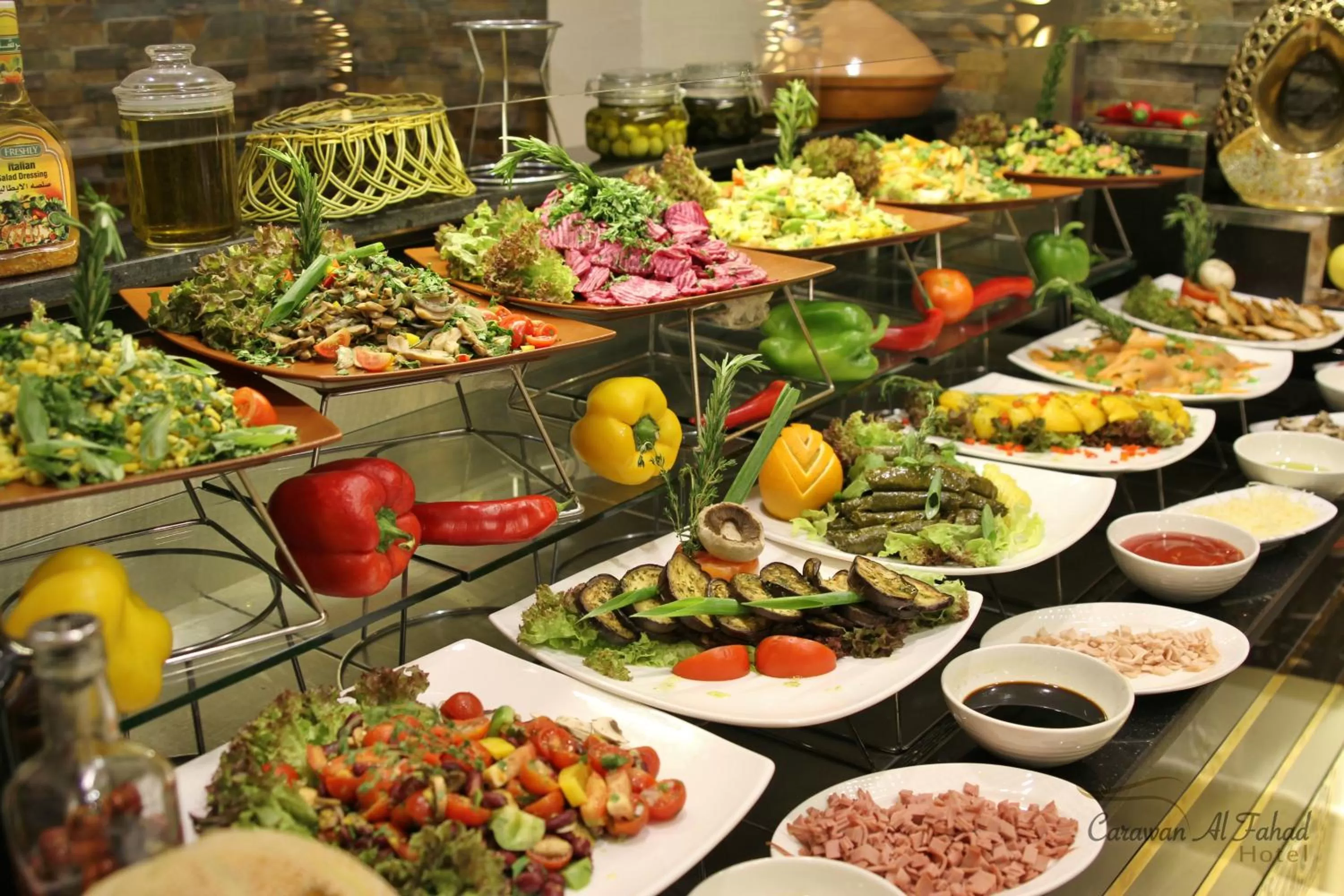 Food and drinks in Carawan Al Fahad Hotel