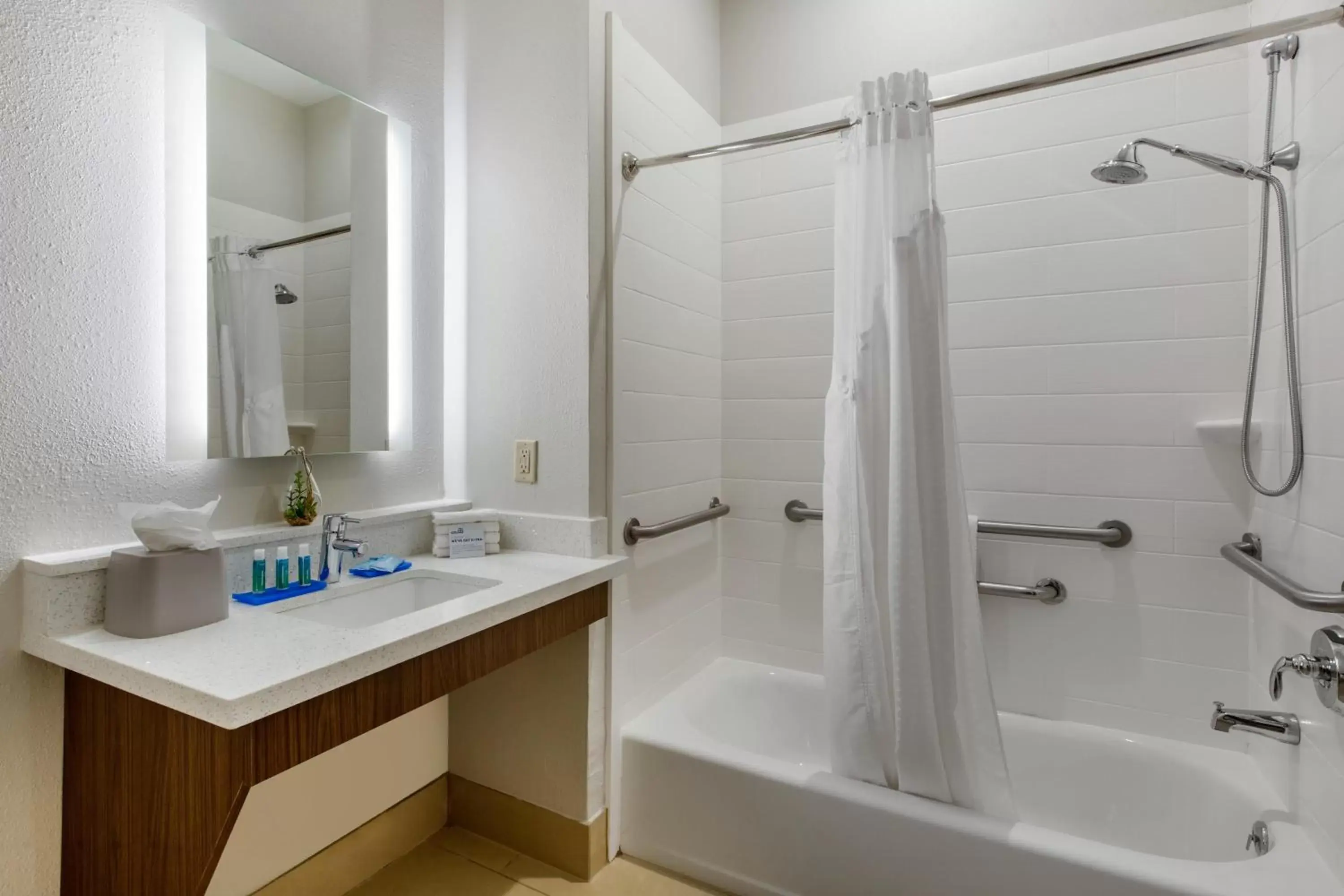 Shower, Bathroom in Holiday Inn Express Houston-Alvin, an IHG Hotel