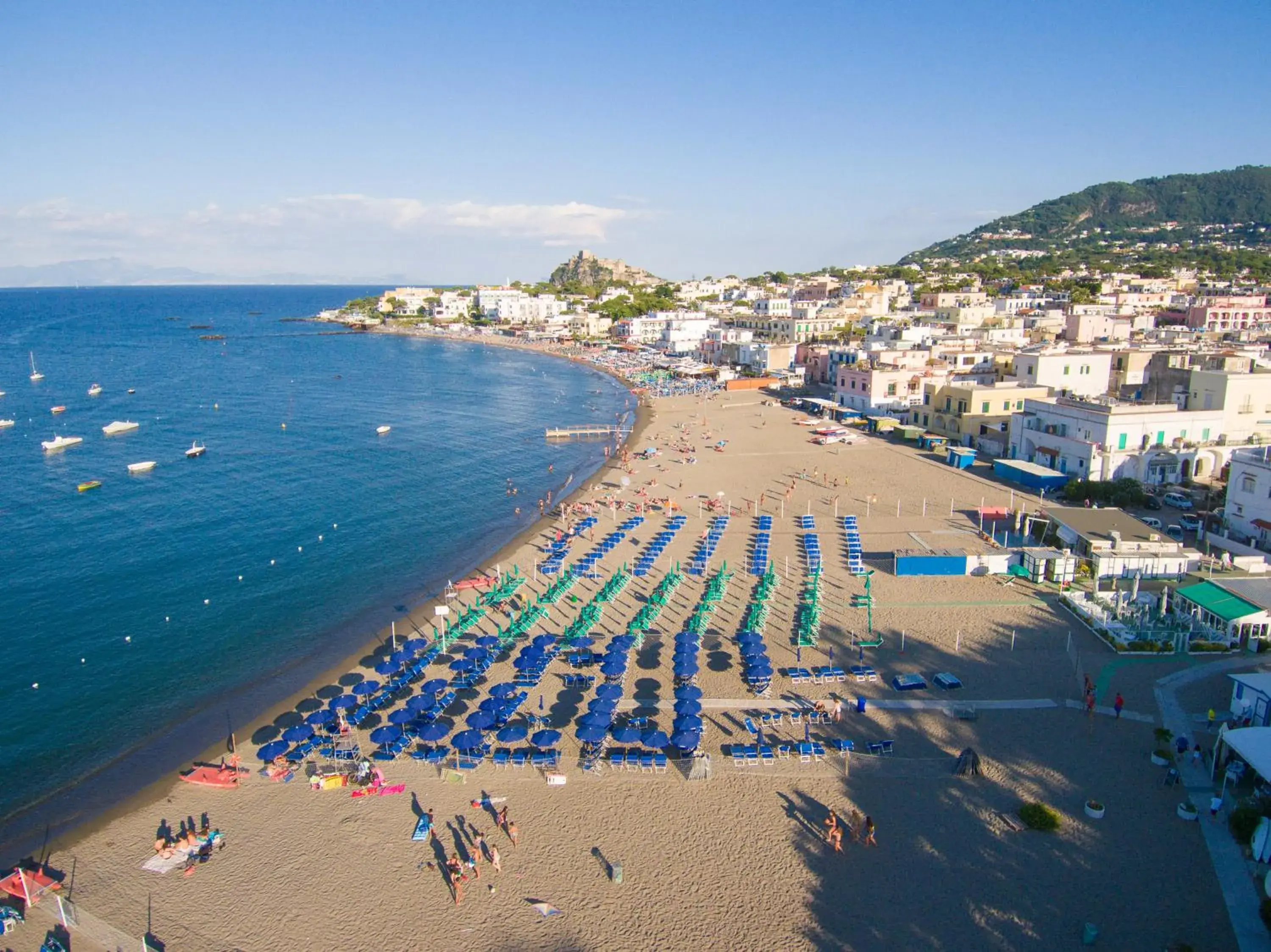 Bird's eye view, Beach in Hotel Royal Terme