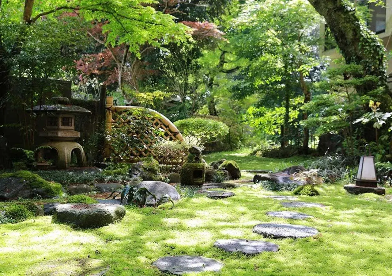 Area and facilities, Garden in Ryokan Aura Tachibana