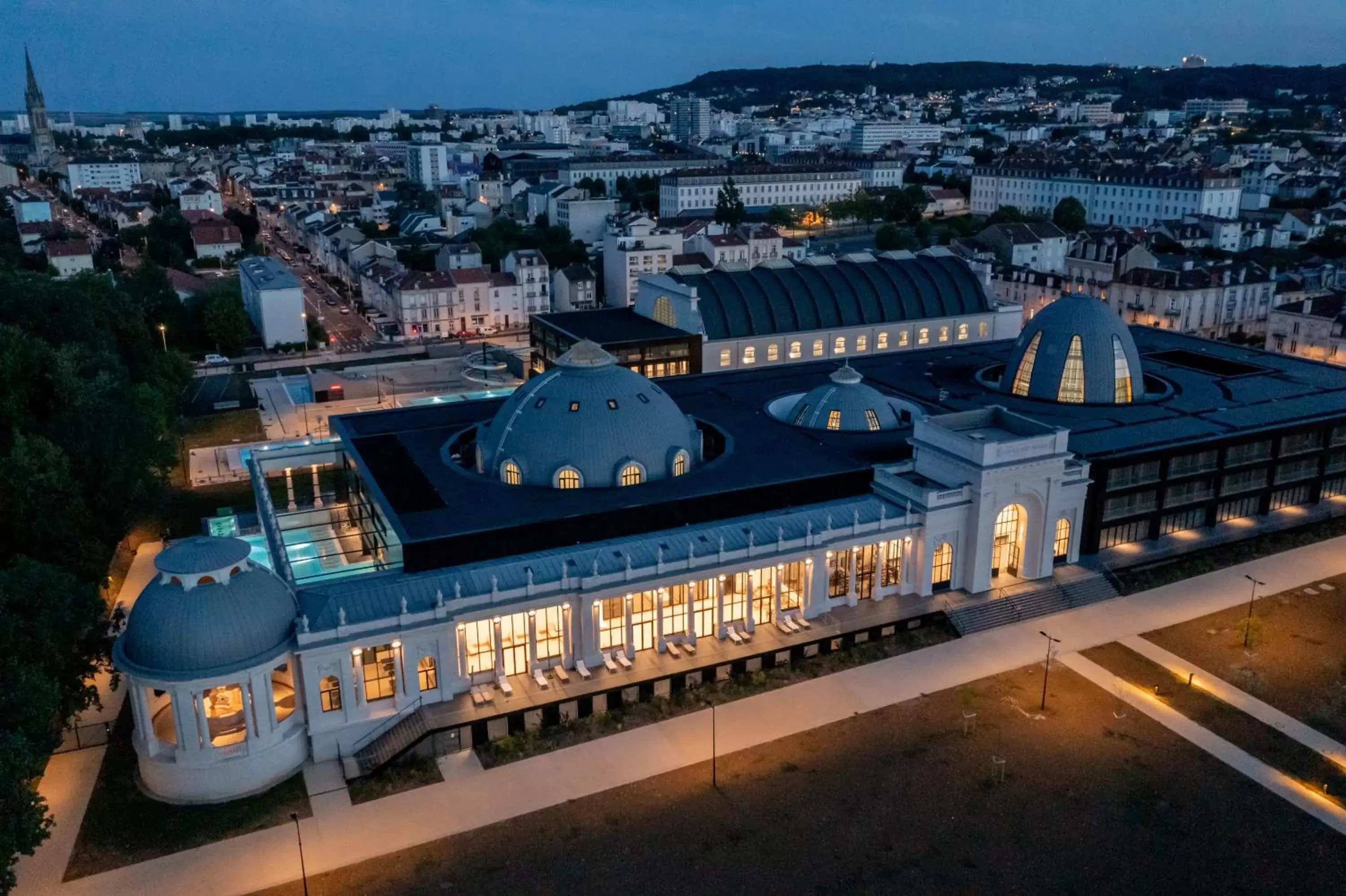 Bird's-eye View in Villa Thermae Nancy