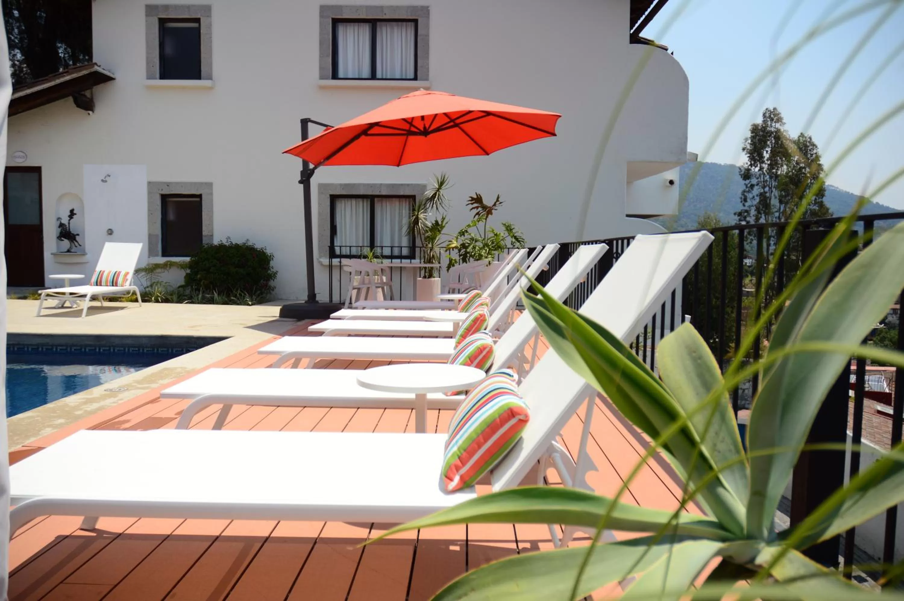 Balcony/Terrace, Swimming Pool in Danzaluna Hotel Boutique