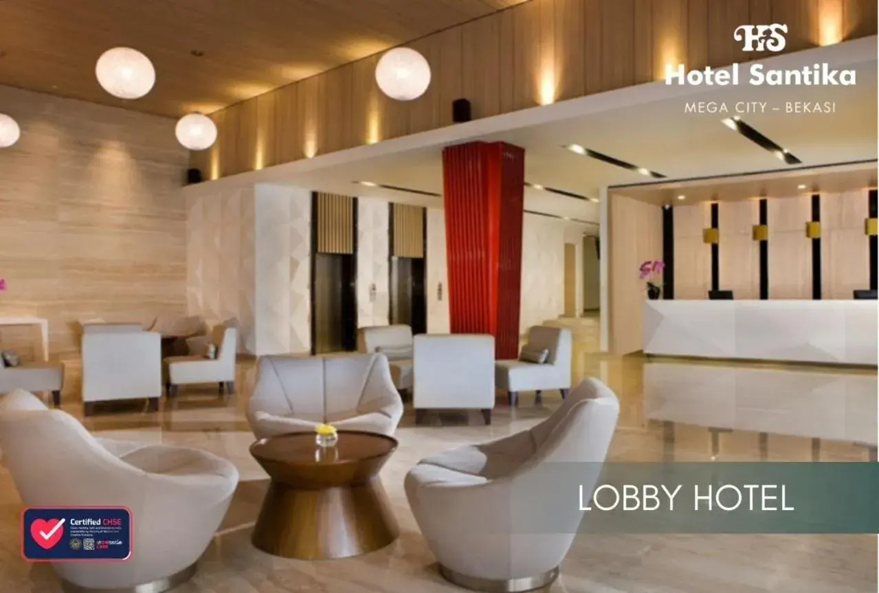 Lobby or reception, Lobby/Reception in Hotel Santika Mega City - Bekasi