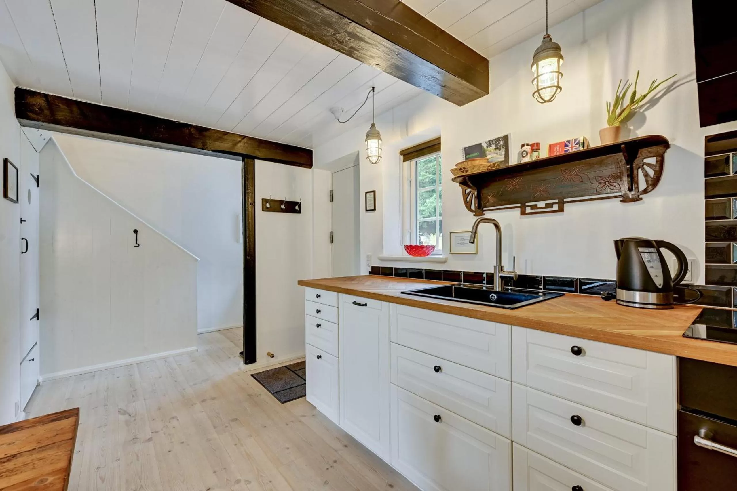 Kitchen or kitchenette in Hørhavegården B&B