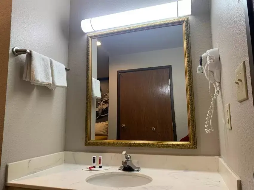 Bathroom in Super 8 by Wyndham Frankfort IN