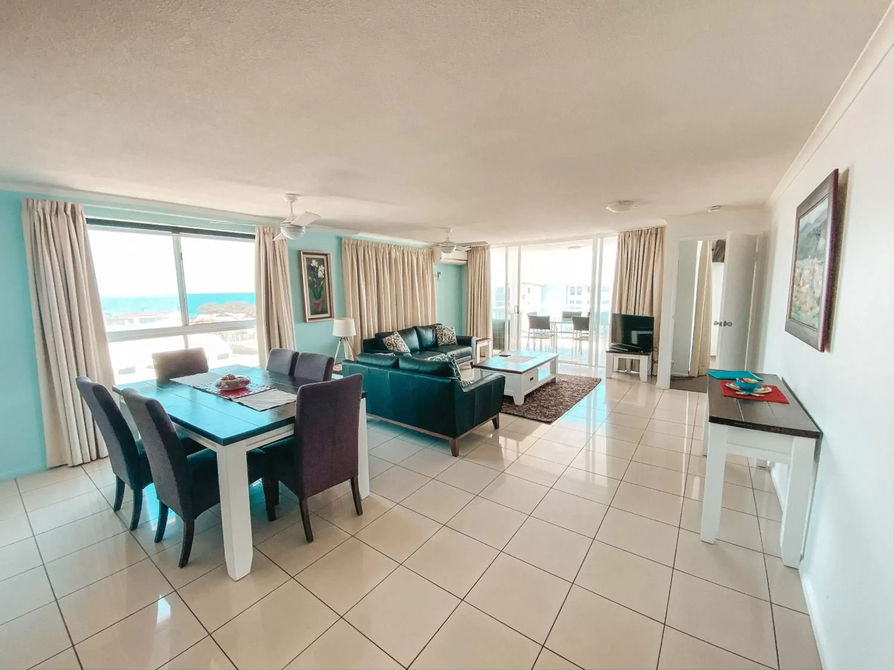 Living room, Dining Area in Bargara Blue Resort