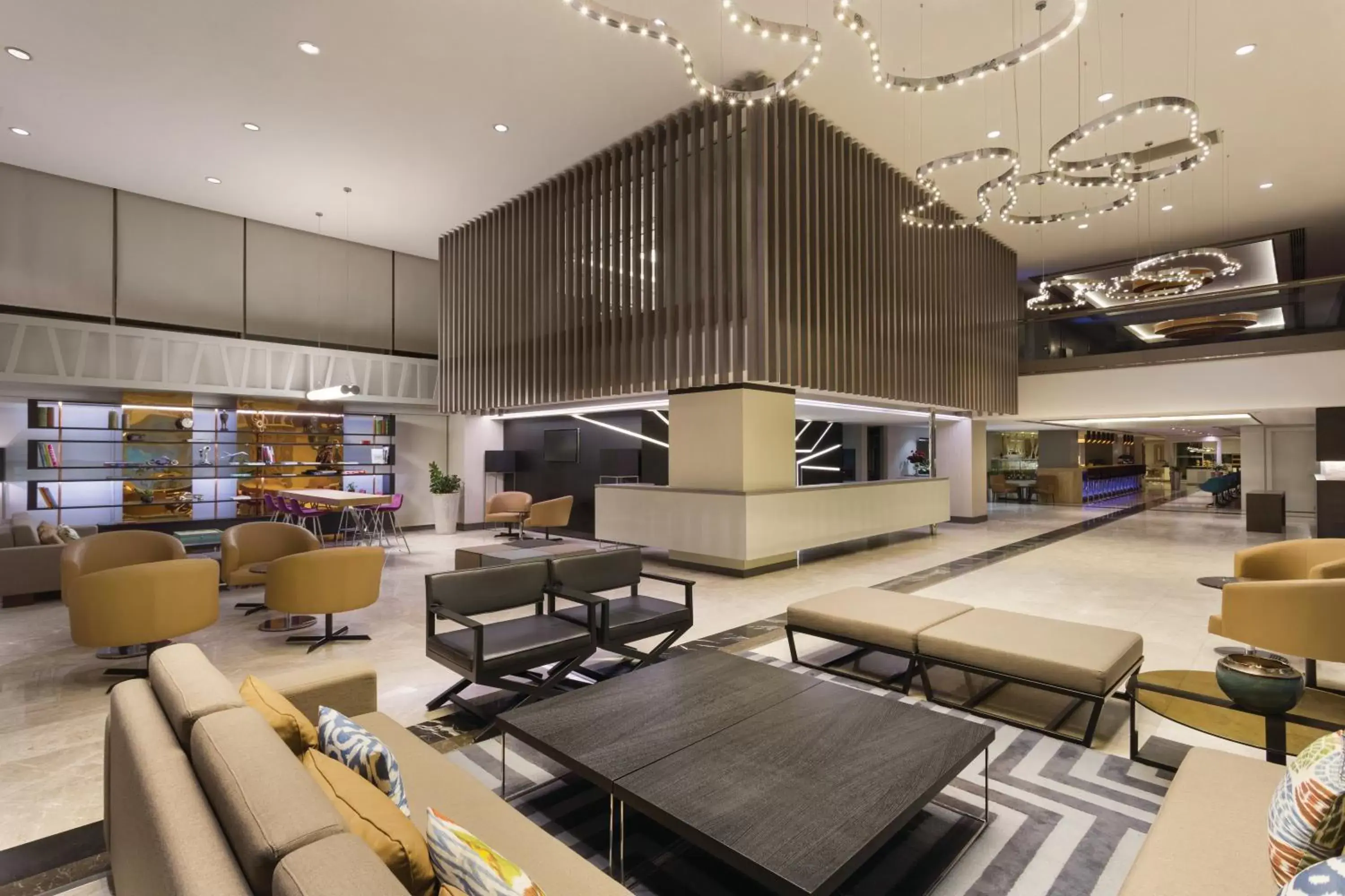 Lobby or reception, Lounge/Bar in Ramada Hotel & Suites by Wyndham Izmir Kemalpasa