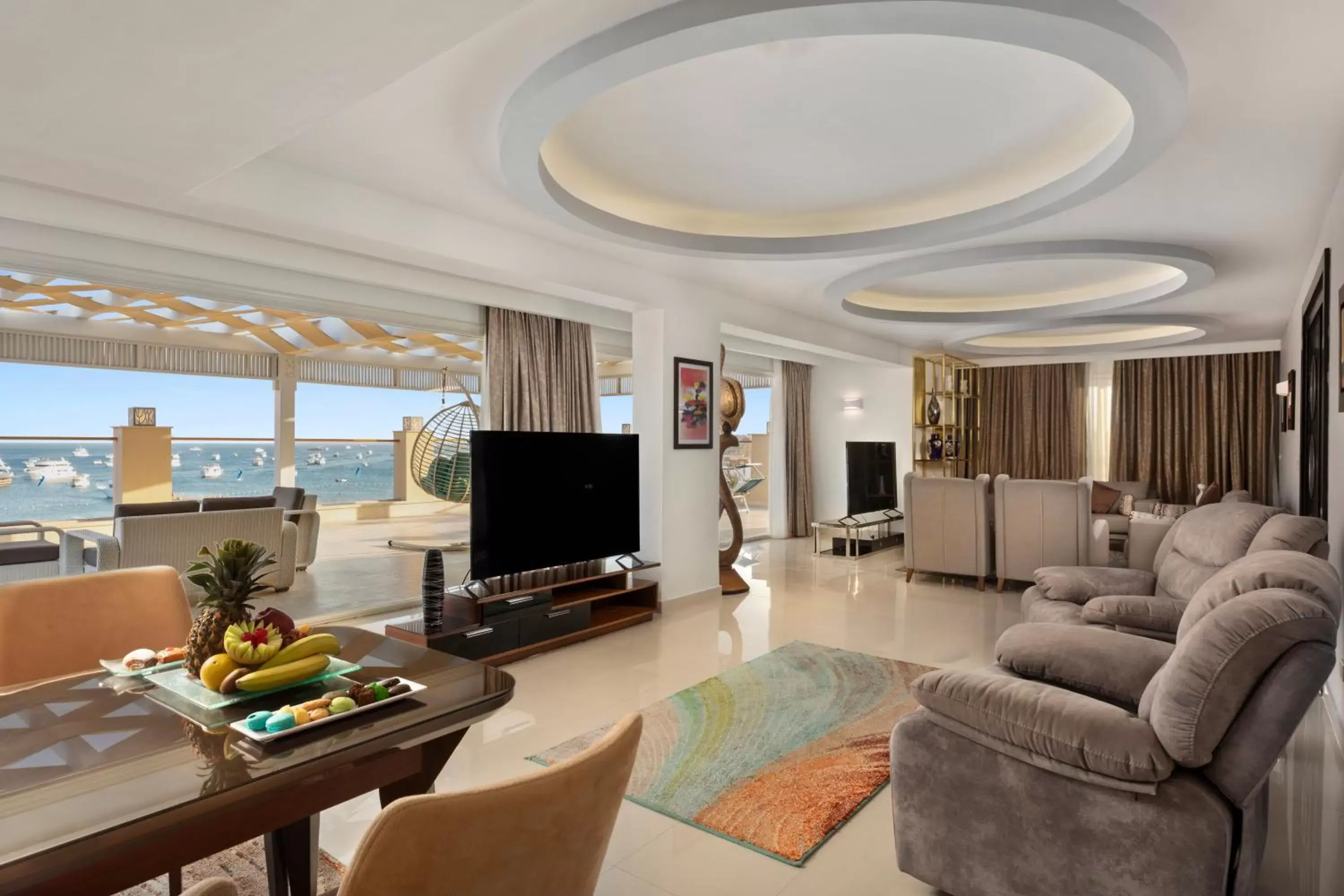 Living room, Seating Area in Pickalbatros White Beach Resort - Hurghada