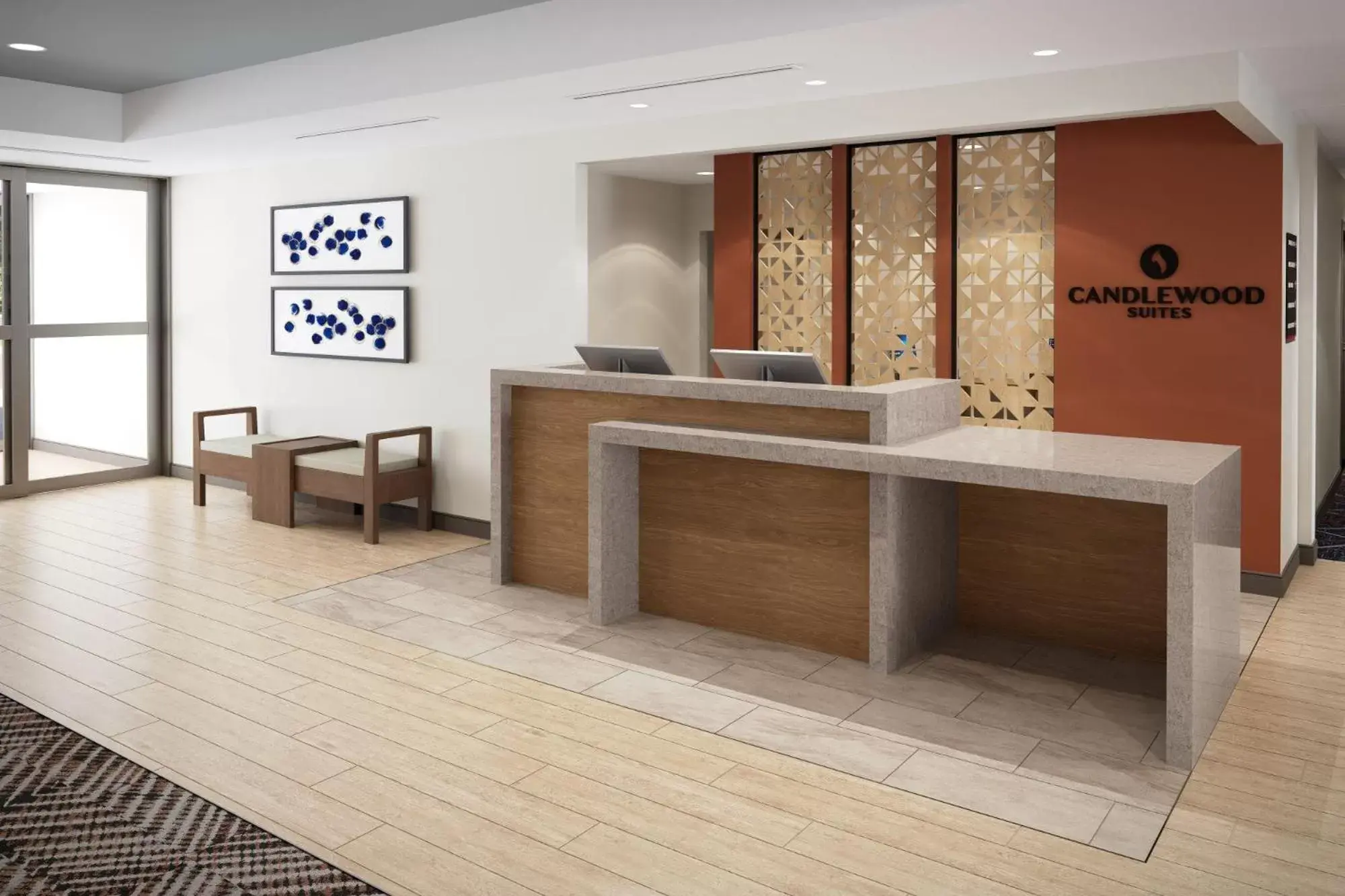 Lobby or reception, Lobby/Reception in Candlewood Suites - San Antonio - Schertz, an IHG Hotel