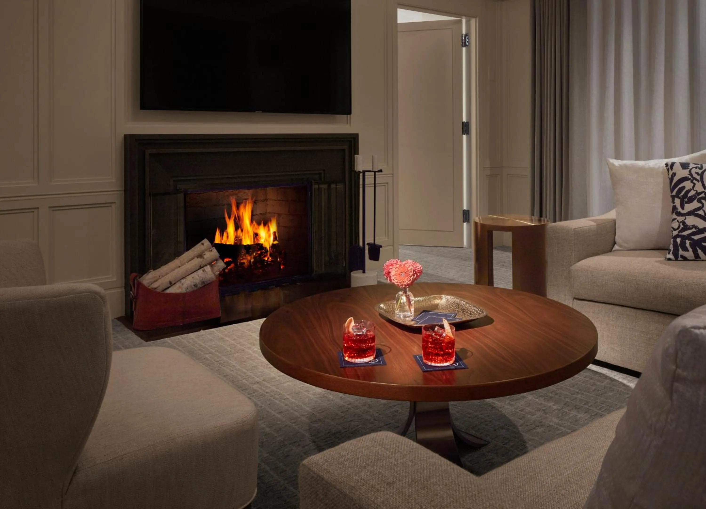 Living room in The Newbury Boston