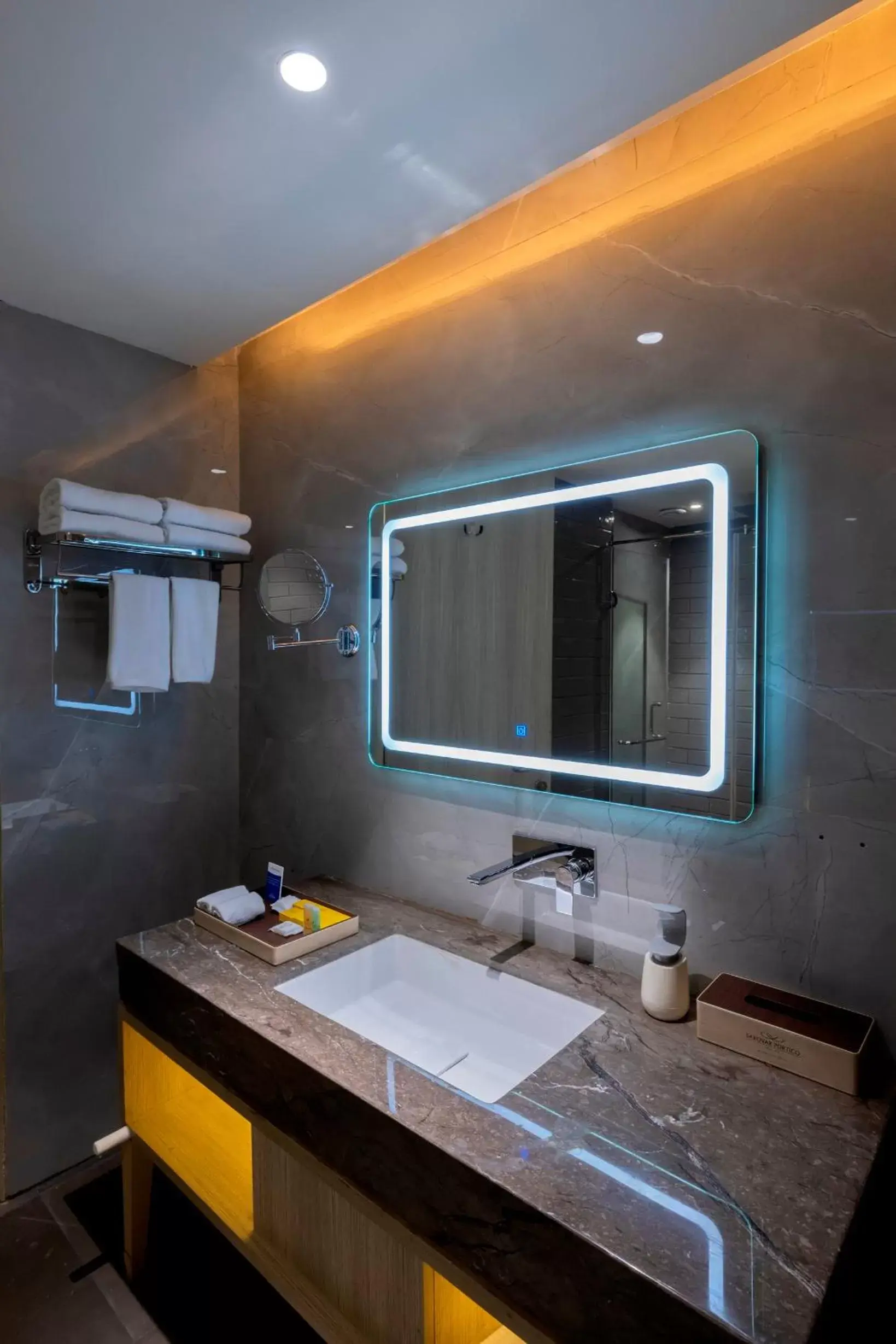 Bathroom in Sarovar Portico Morbi