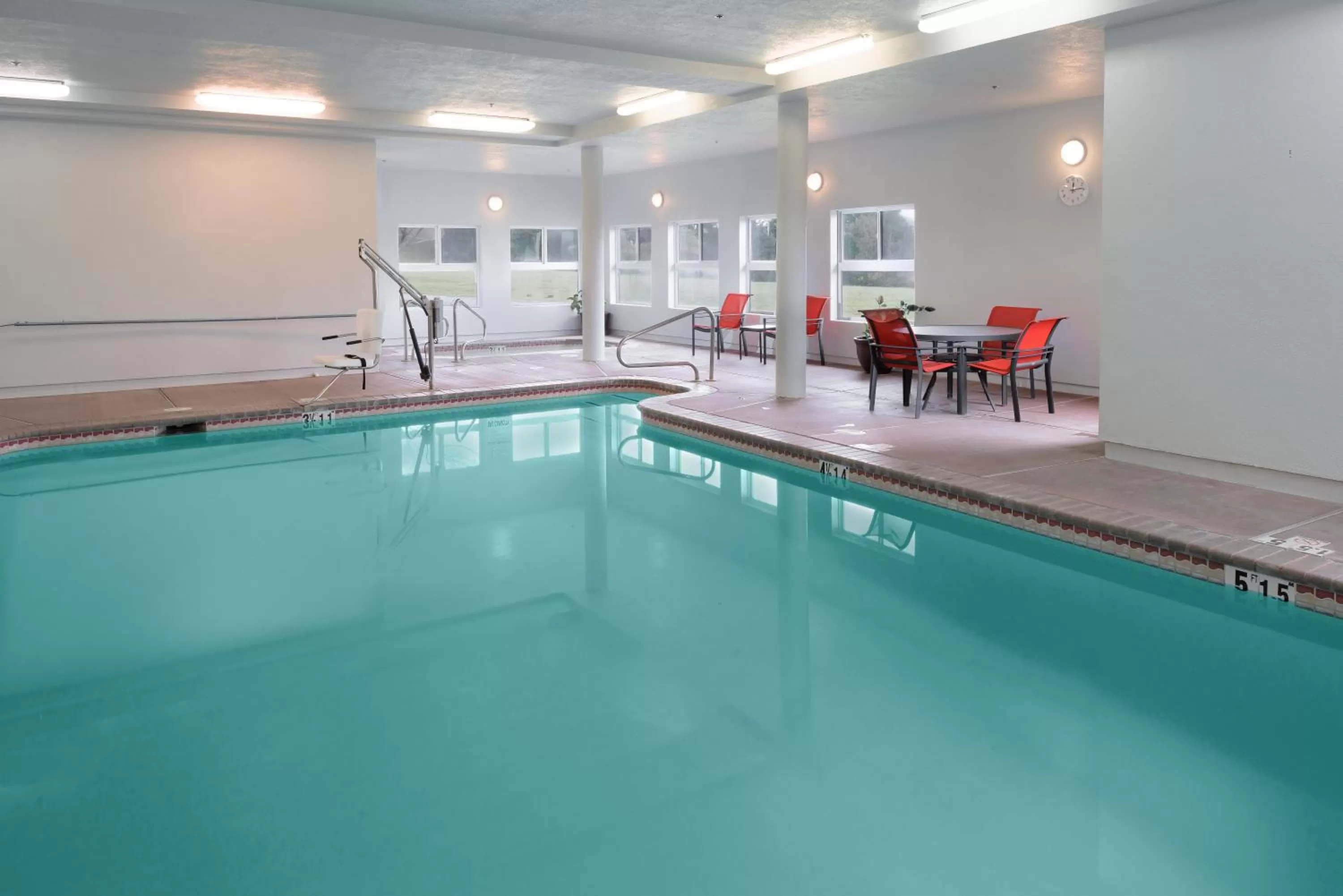Pool view in Holiday Inn Express Hotel & Suites Arcata/Eureka-Airport Area by IHG