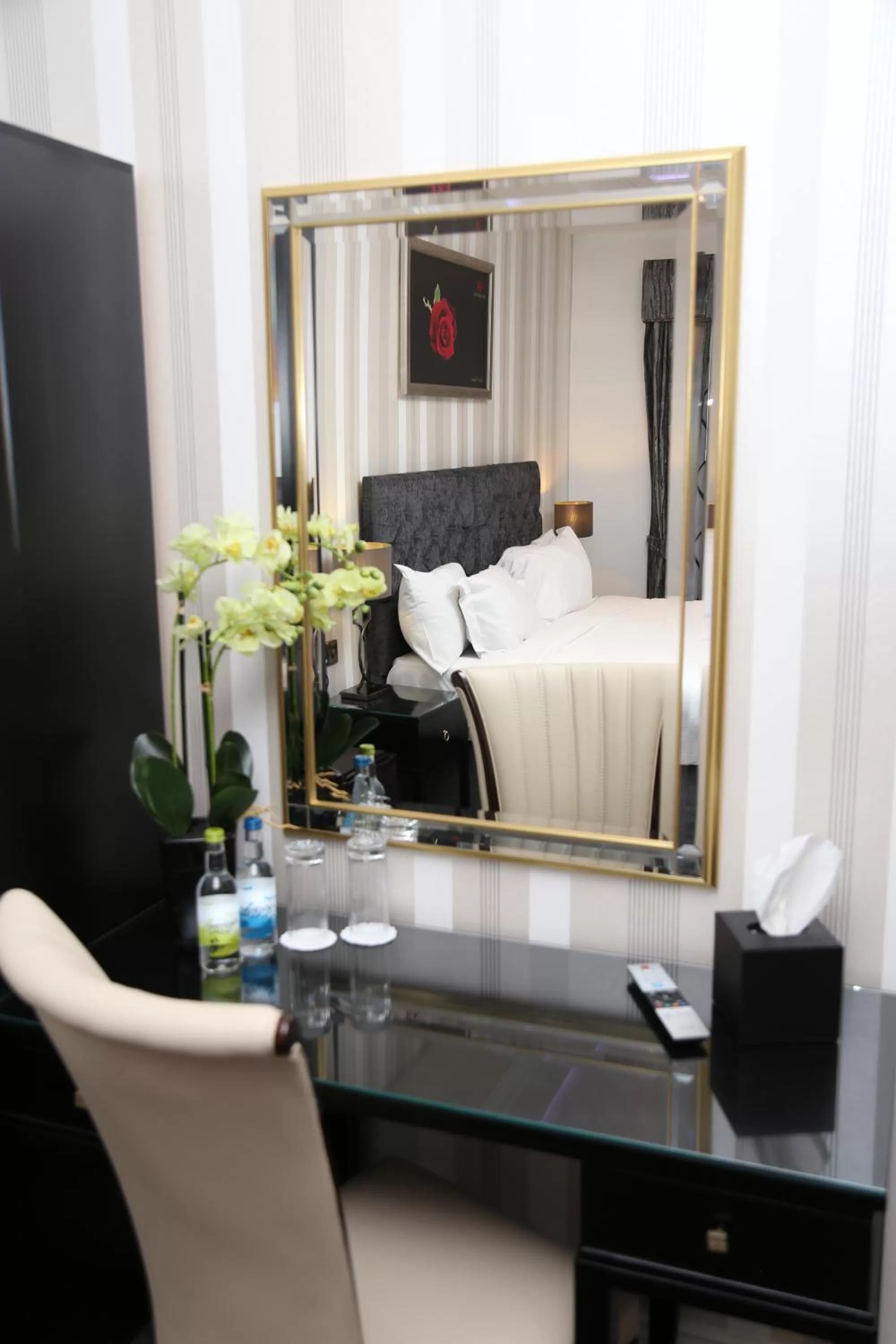 Bed in The Old Hall Hotel