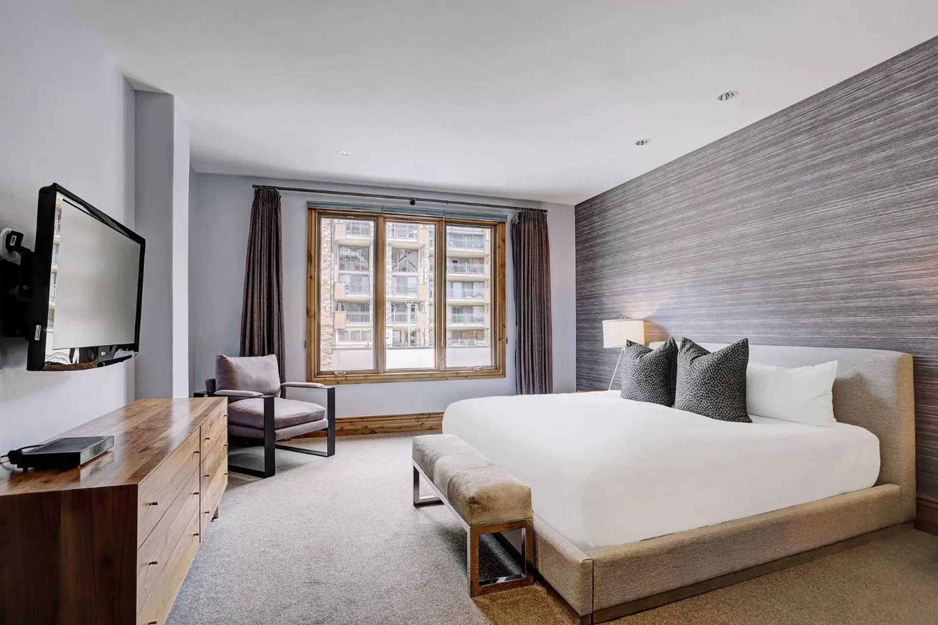 Bed in The Arrabelle at Vail Square, a RockResort