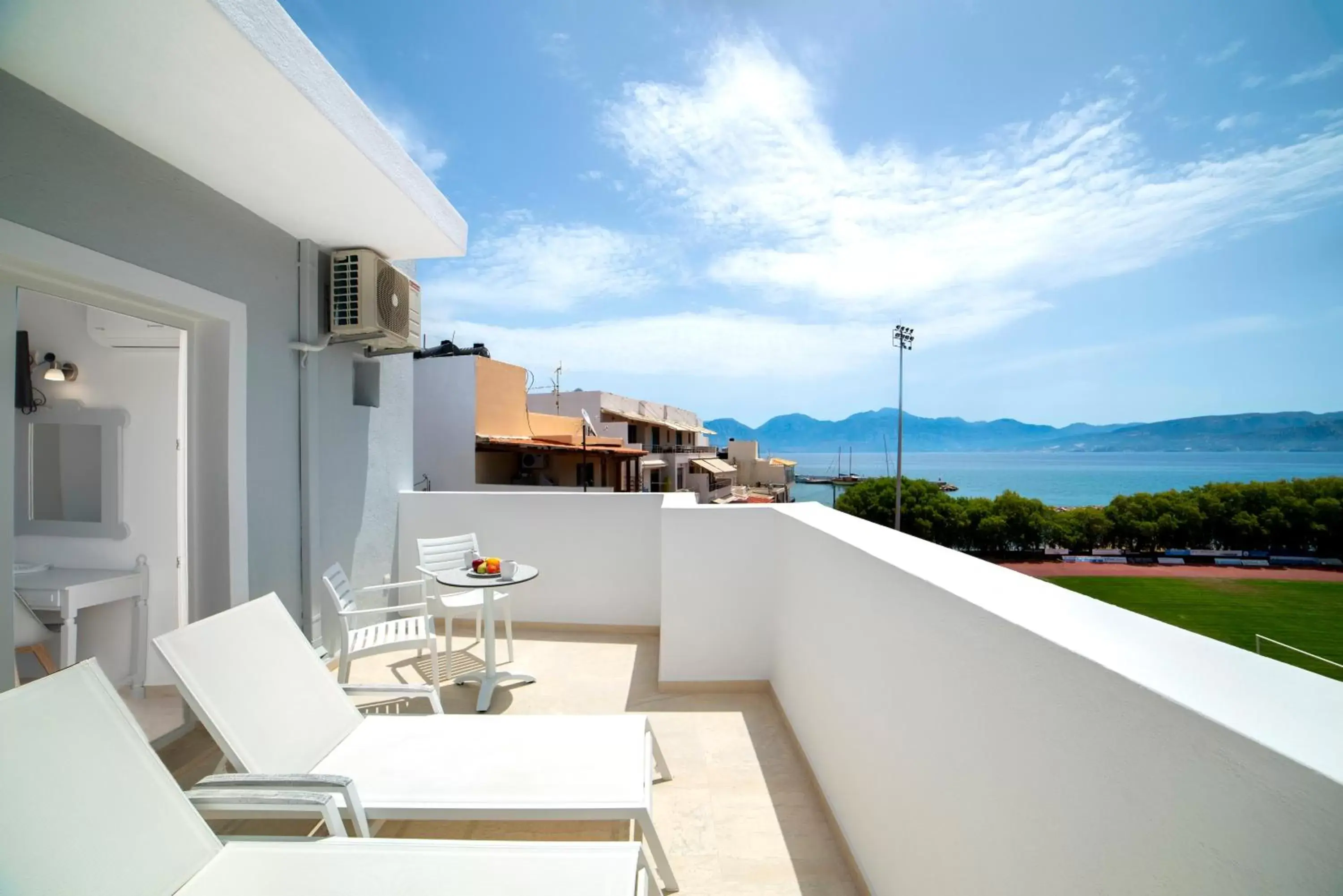 Sea view, Balcony/Terrace in Naiades Marina Hotel