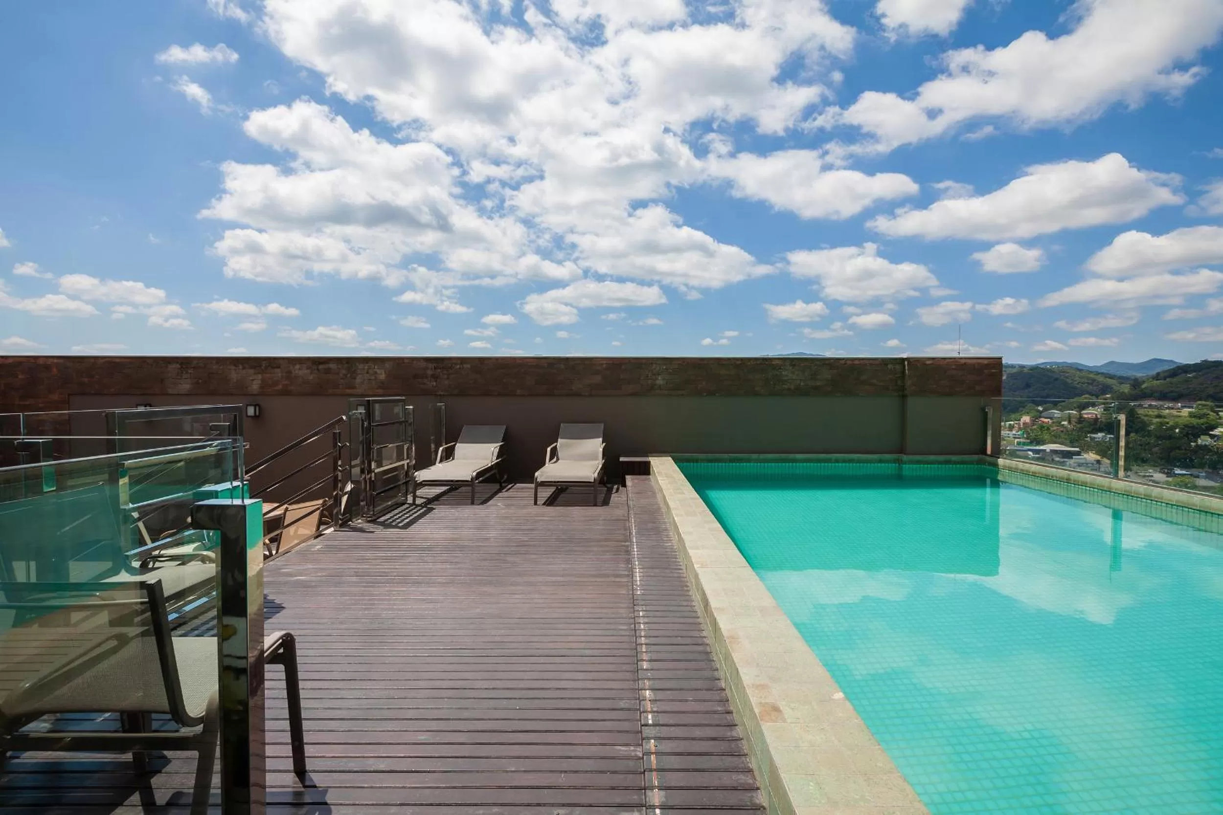 Balcony/Terrace in Tri Hotel Executive Brusque