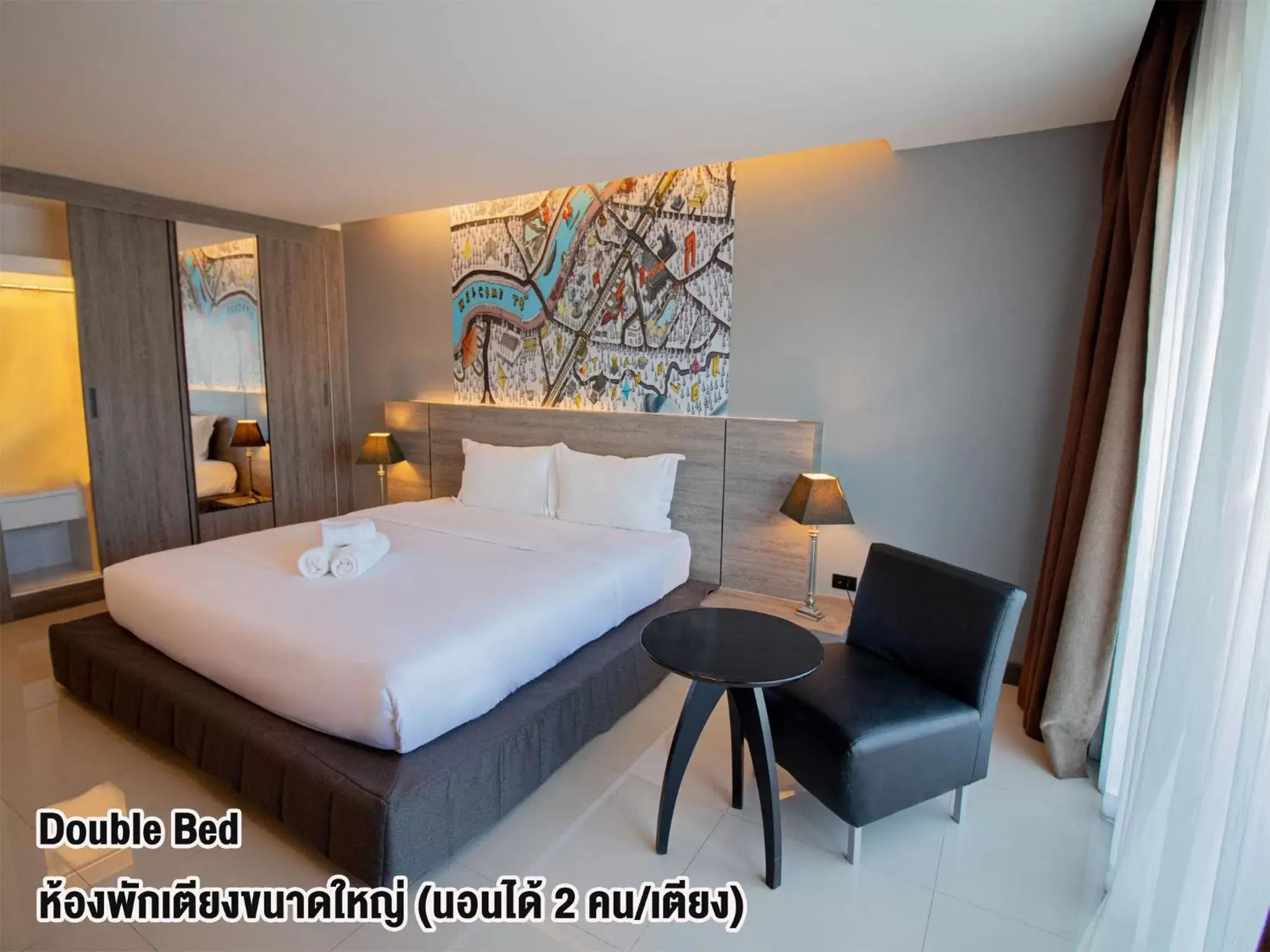 Bedroom, Bed in Fortune D Hotel Phitsanulok