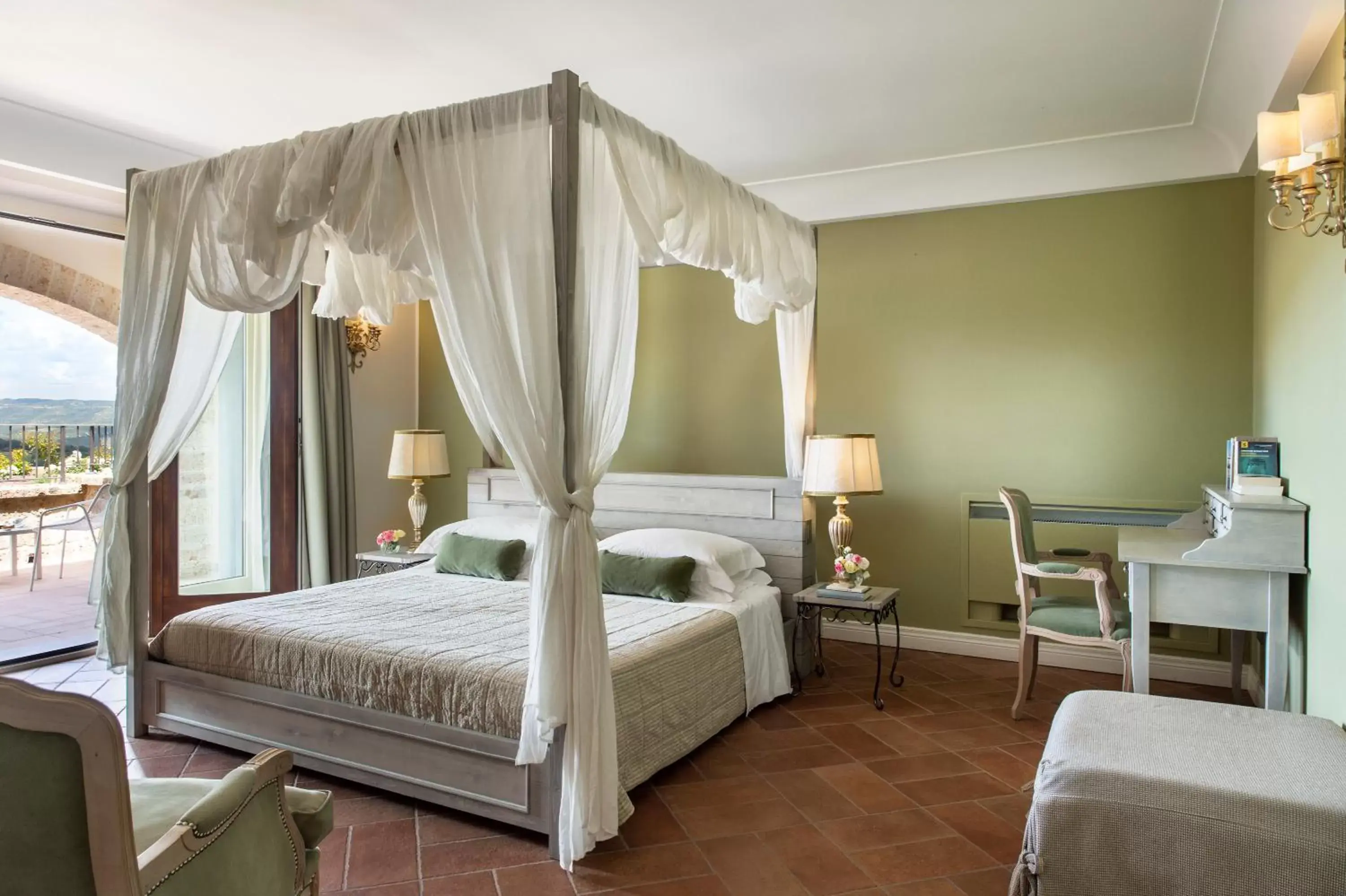 Bedroom, Bed in Altarocca Wine Resort Adults Only