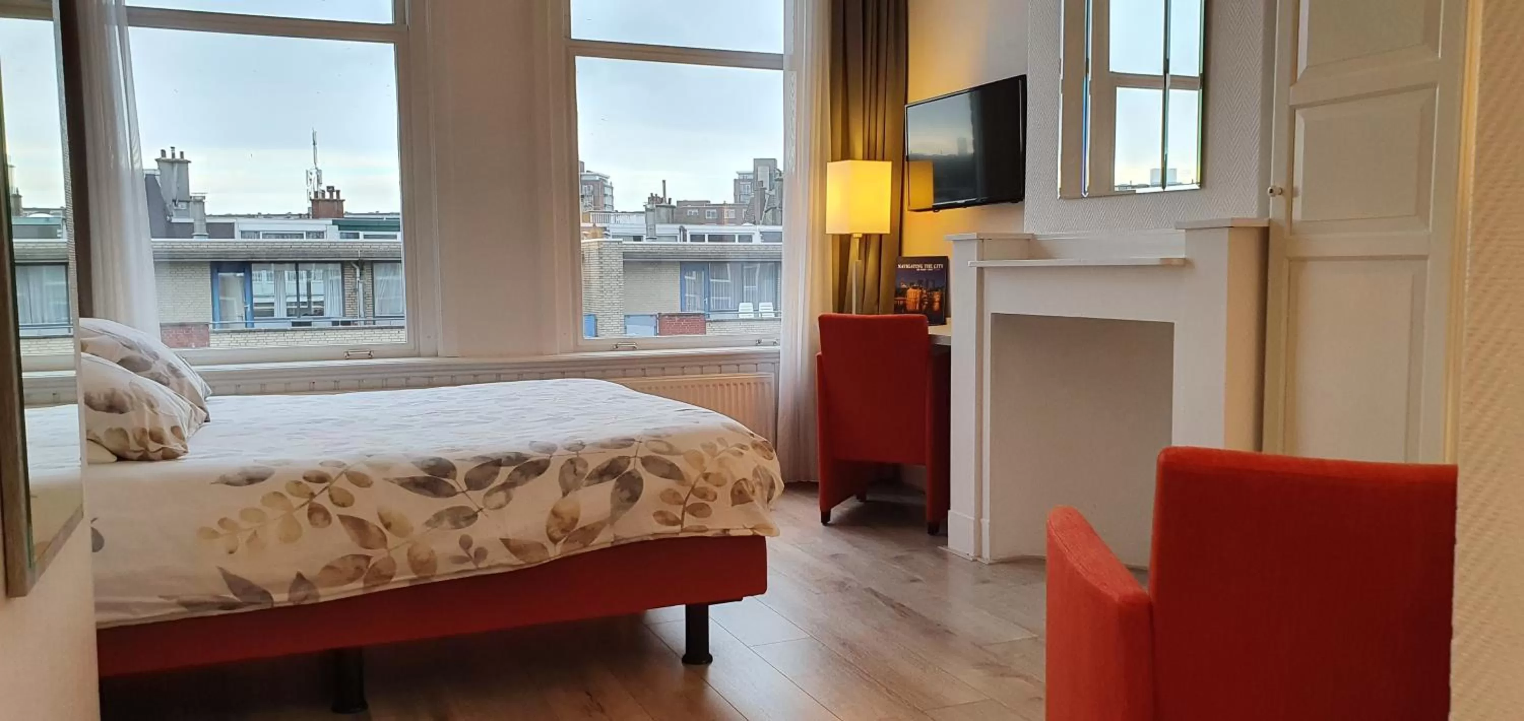 City view, Bed in Hotel Bor Scheveningen