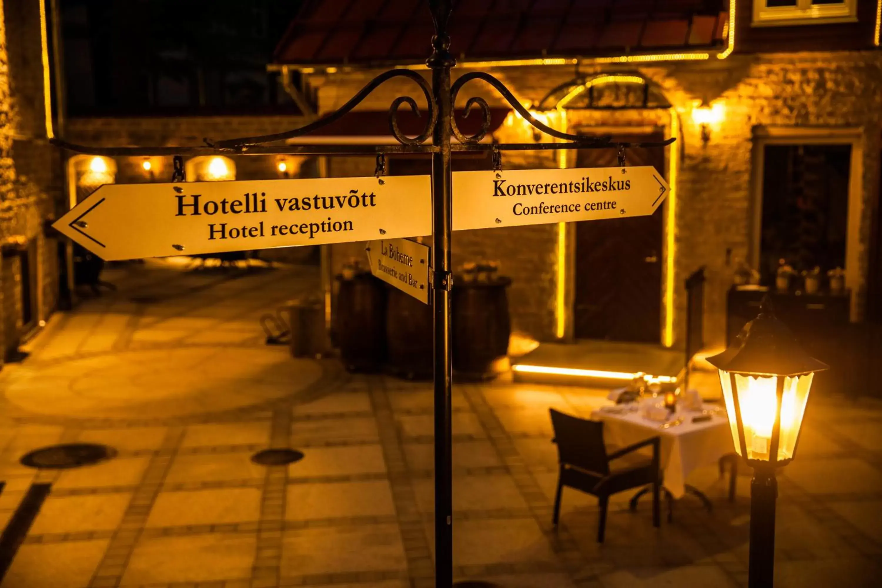 Patio in The von Stackelberg Hotel Tallinn