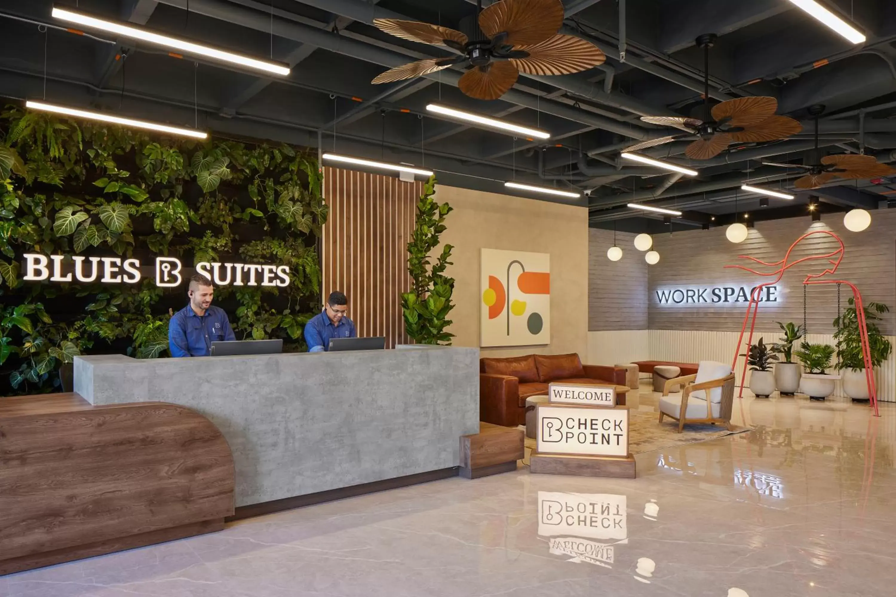 Lobby or reception in Blues Suites Medellín Lobby or reception in Blues Suites Medellín