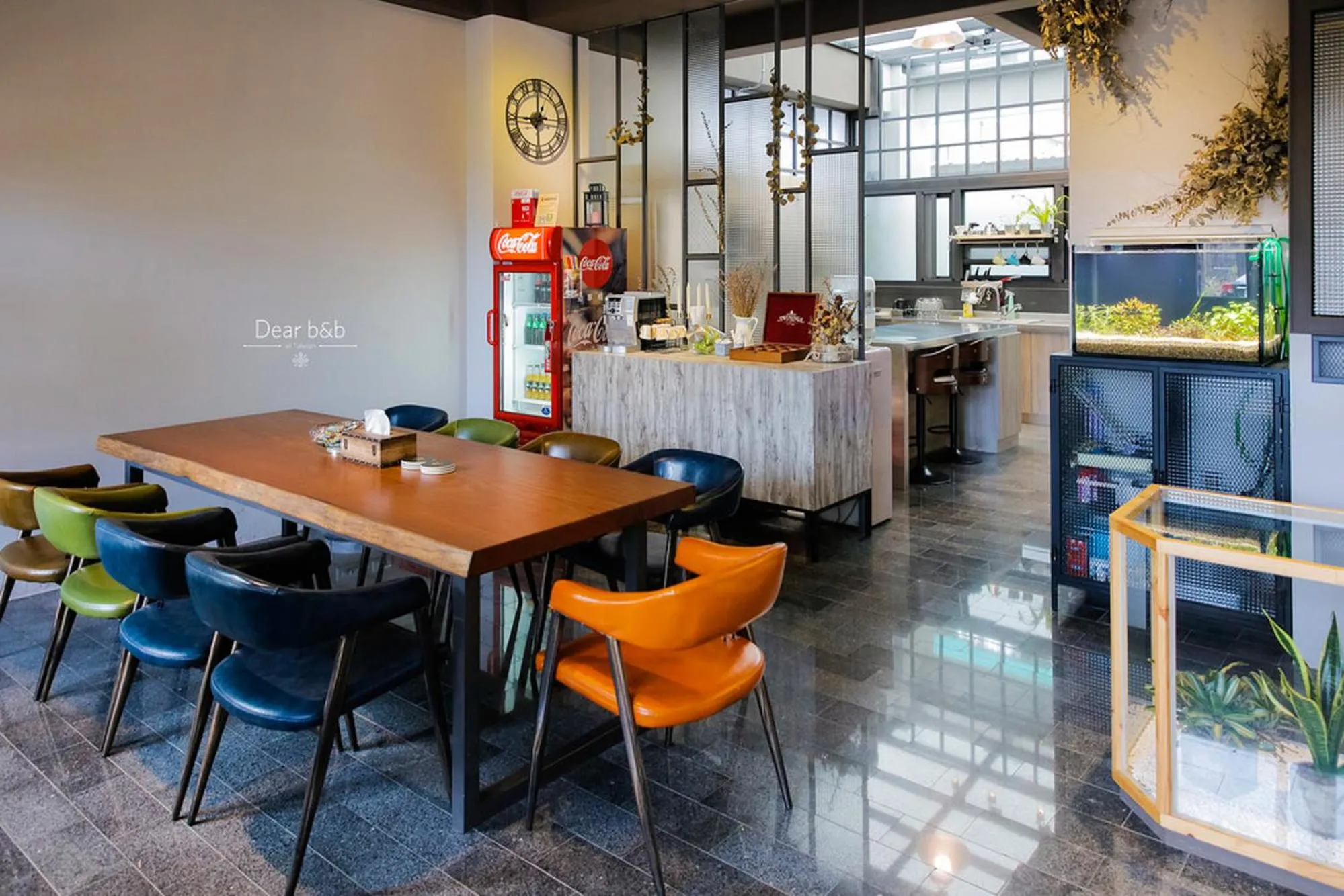 Dining area in We Love Inn