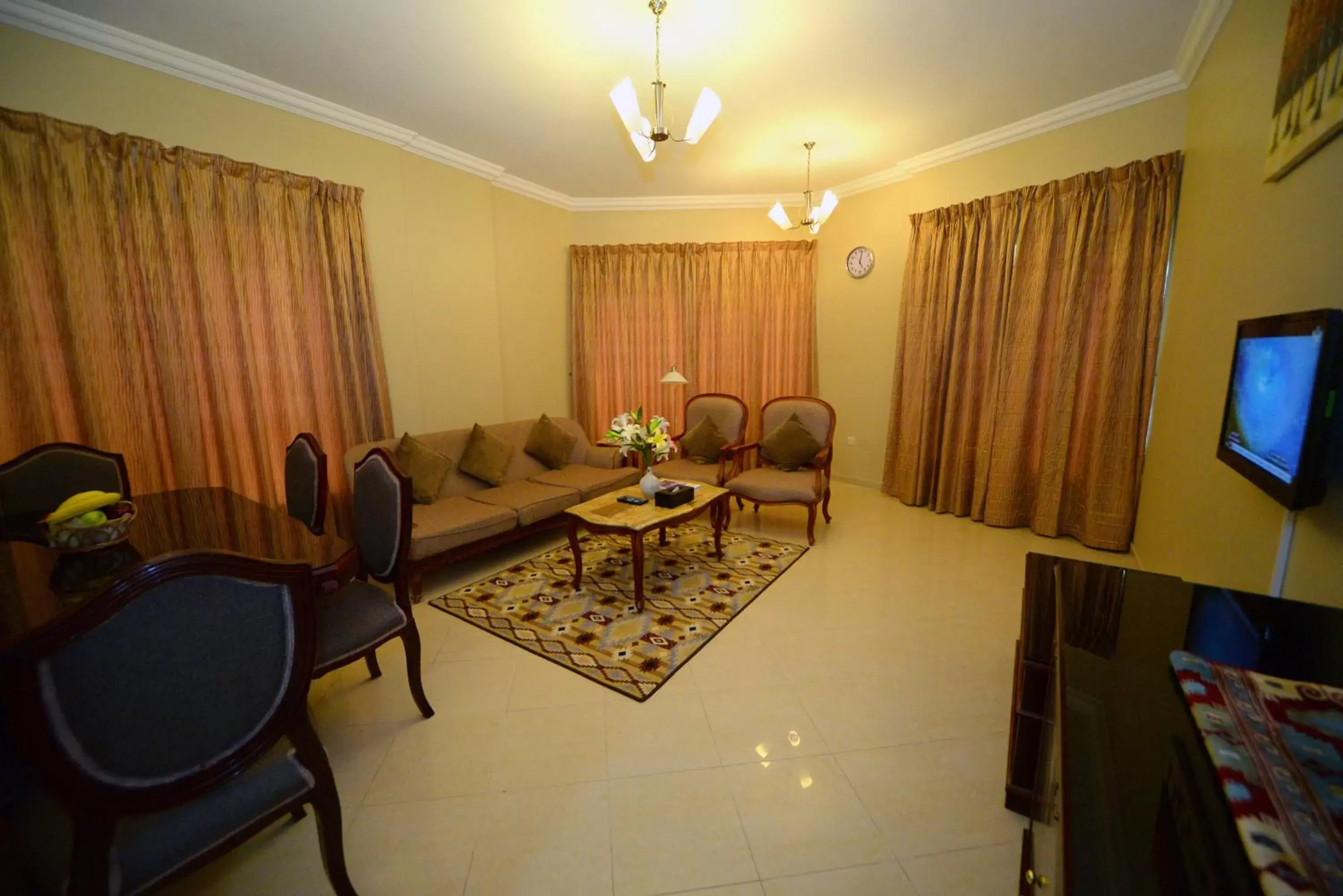 Living room, Seating Area in Emirates Stars Hotel Apartments Sharjah